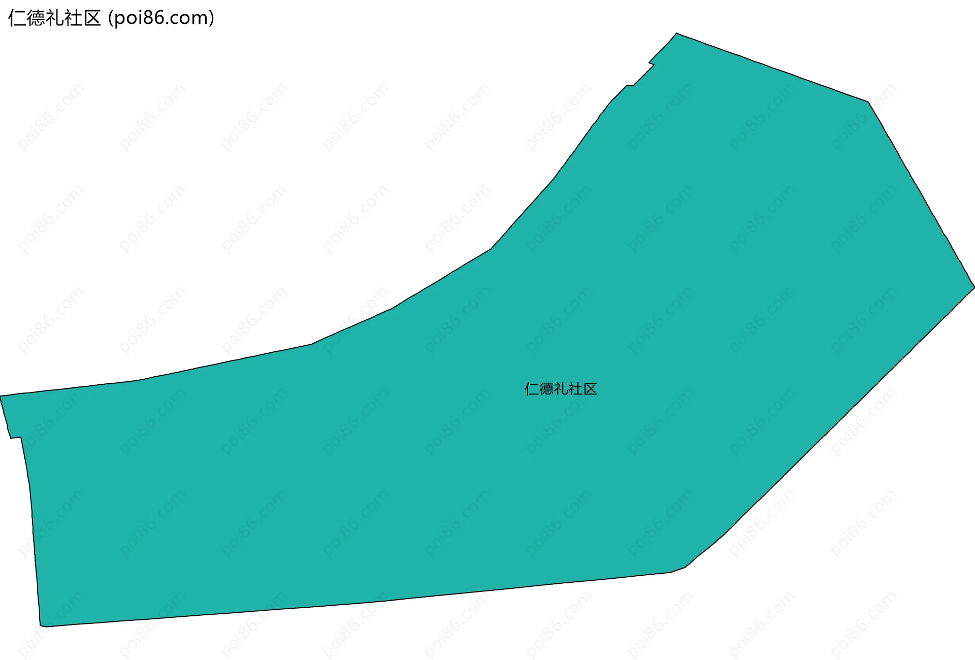 仁德礼社区边界地图