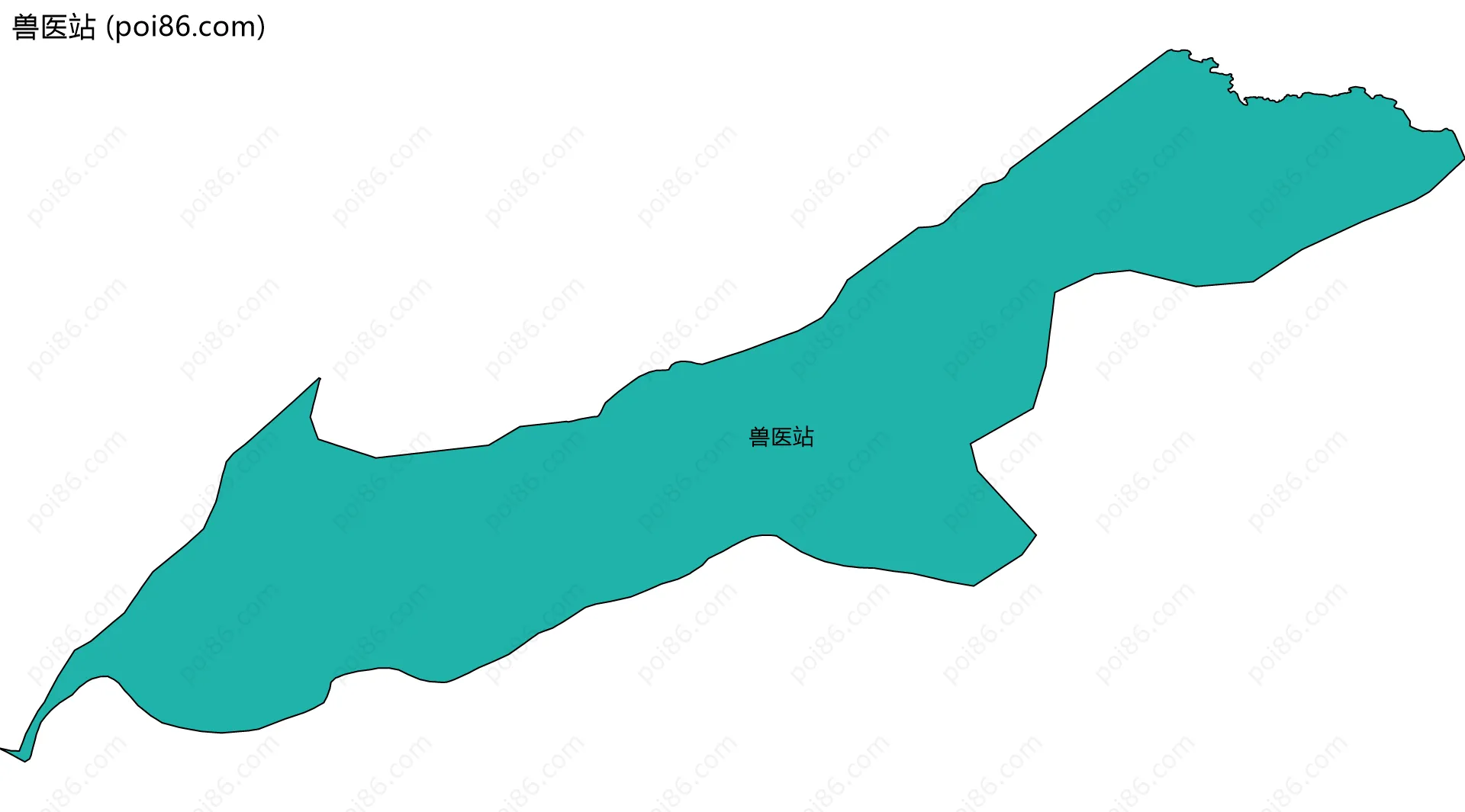 兽医站边界地图