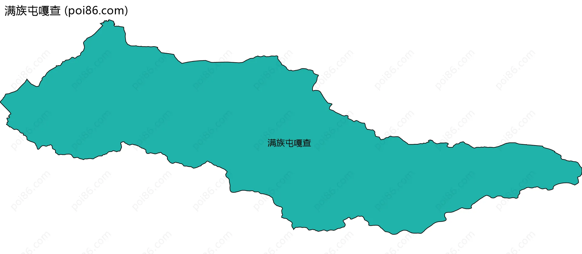 满族屯嘎查边界地图