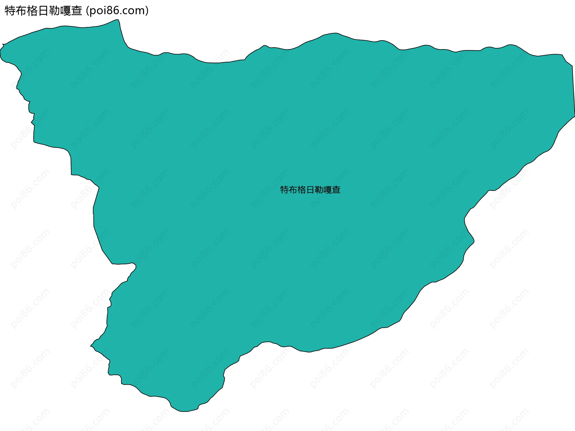特布格日勒嘎查边界地图
