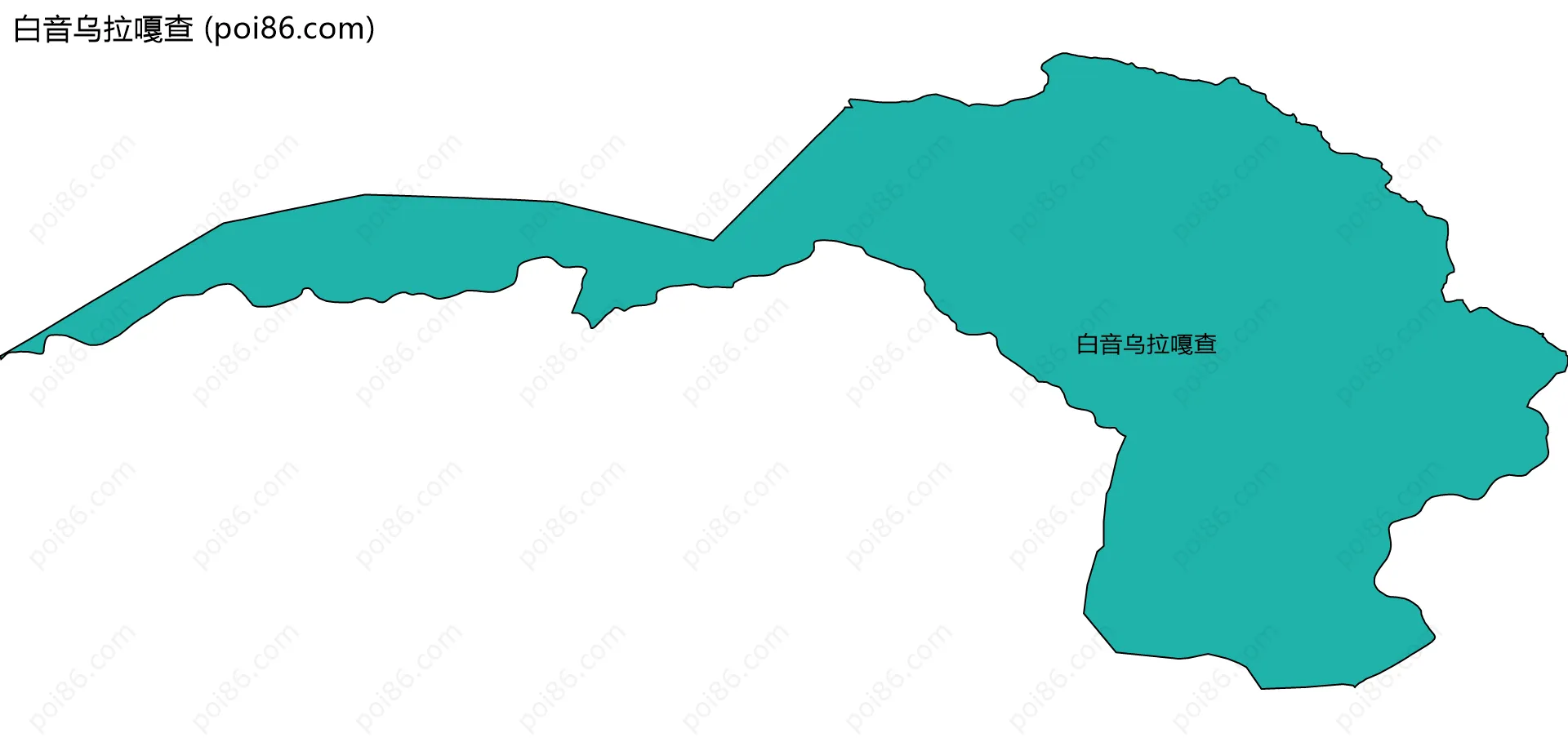 白音乌拉嘎查边界地图