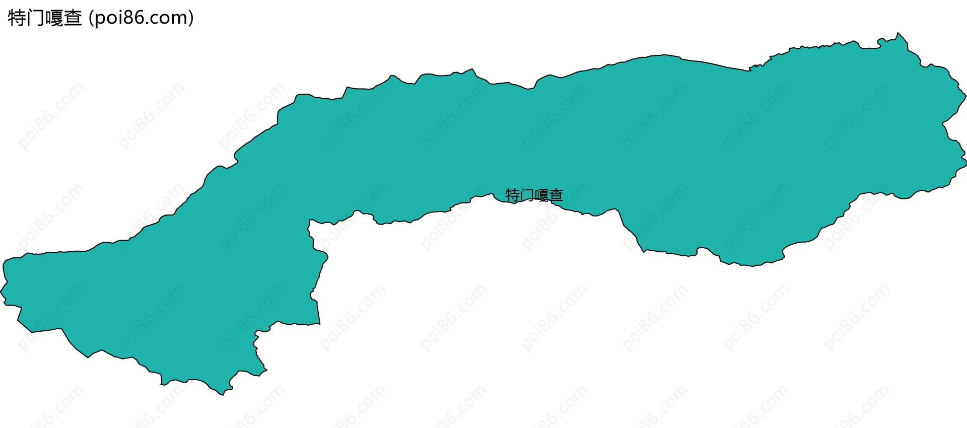 特门嘎查边界地图