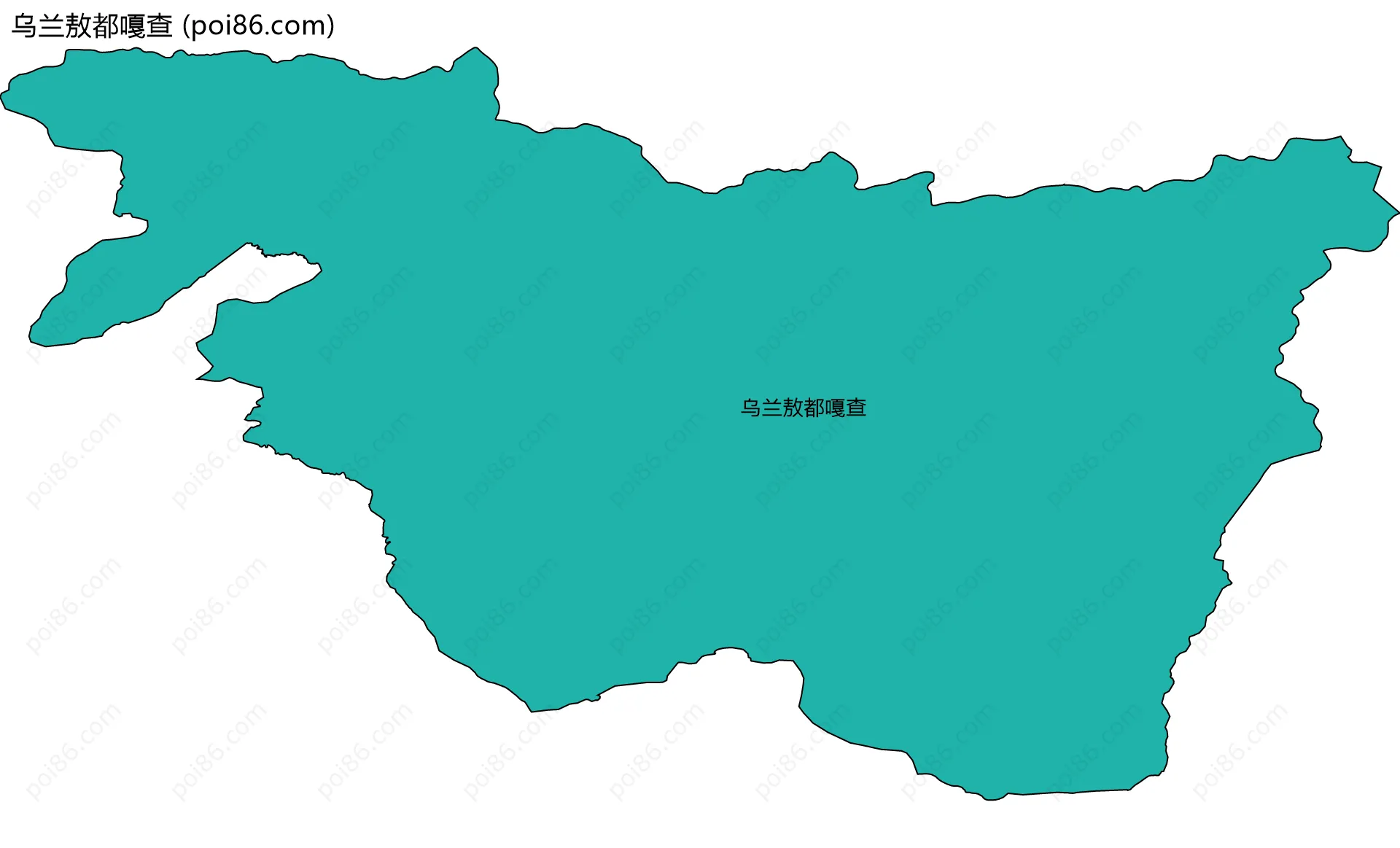 乌兰敖都嘎查边界地图