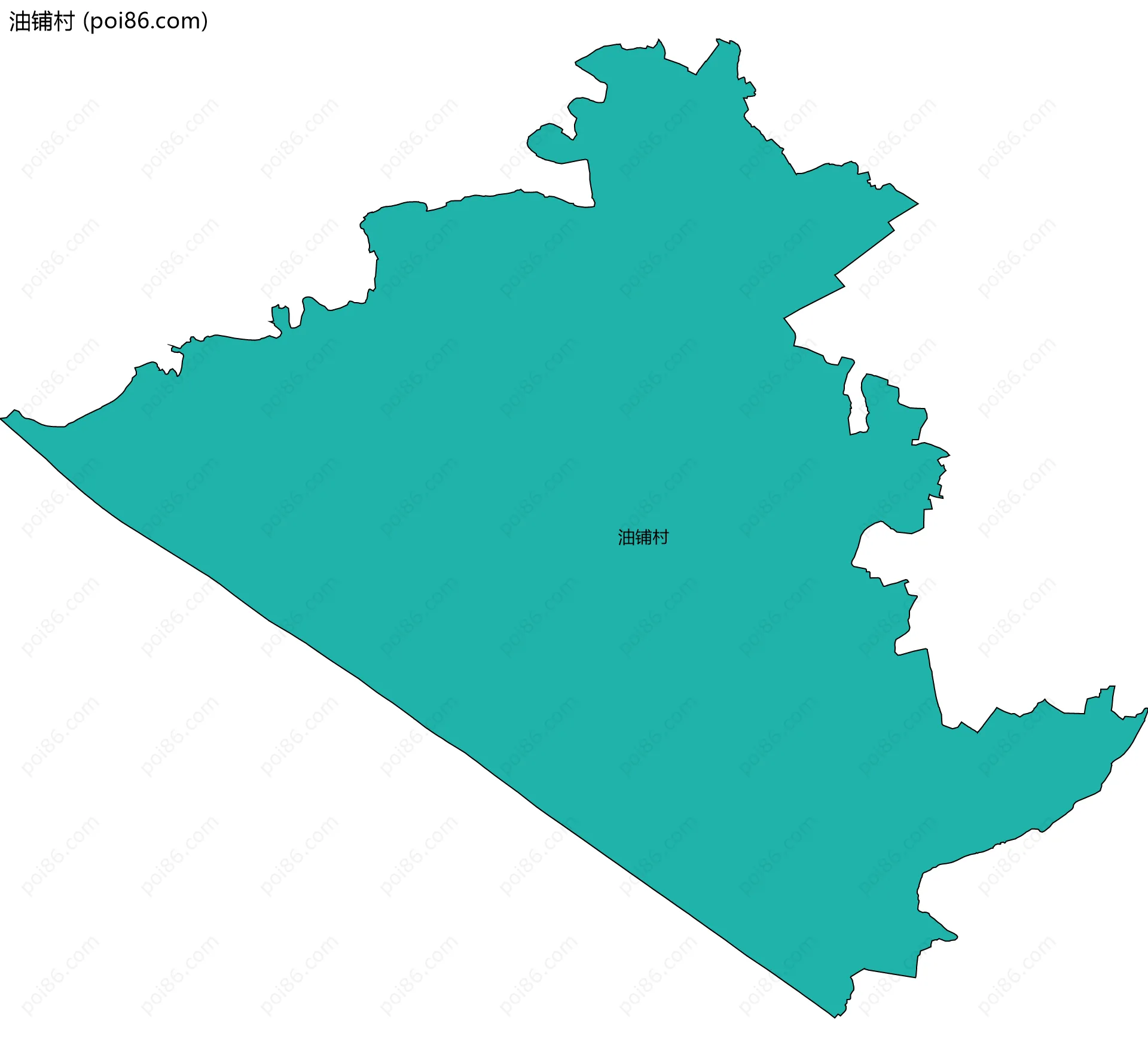 油铺村边界地图