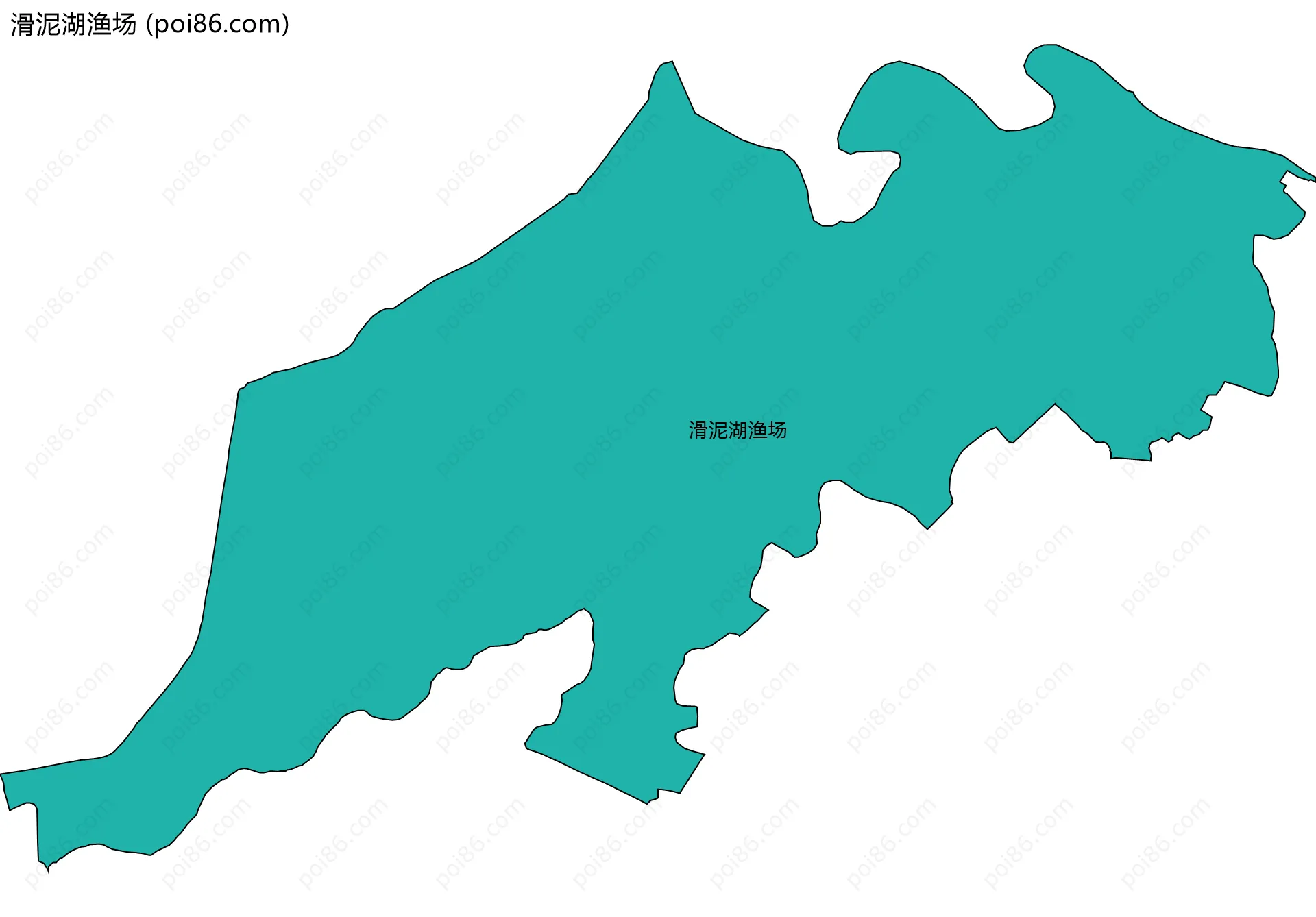 滑泥湖渔场边界地图