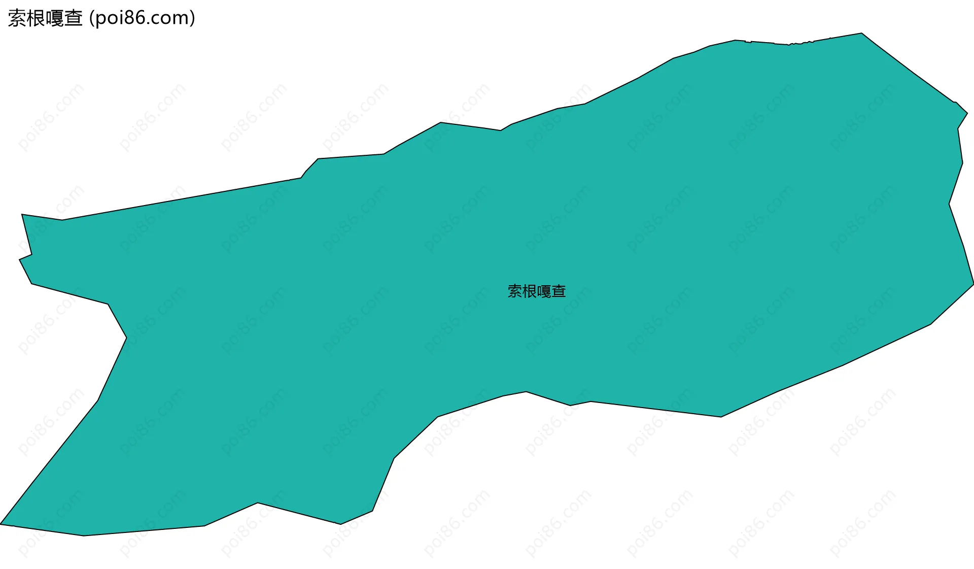 索根嘎查边界地图