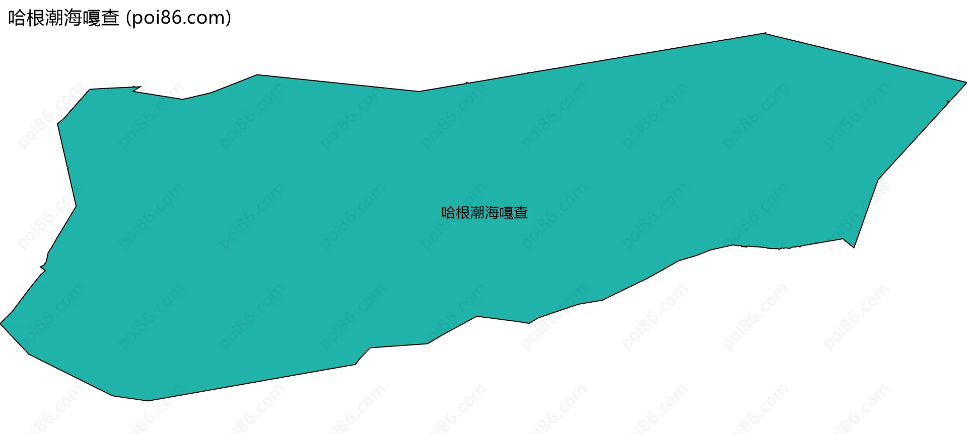 哈根潮海嘎查边界地图