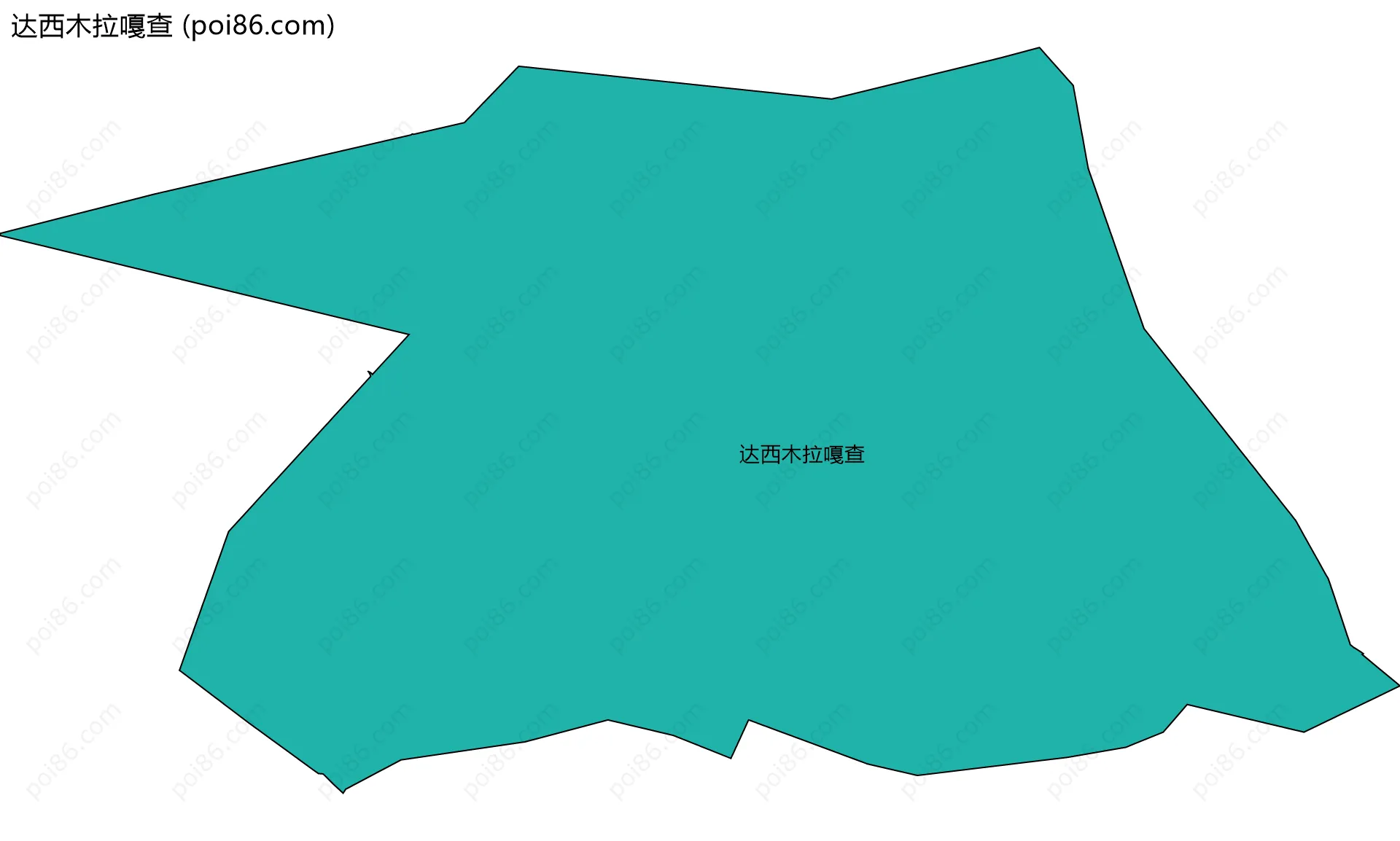 达西木拉嘎查边界地图