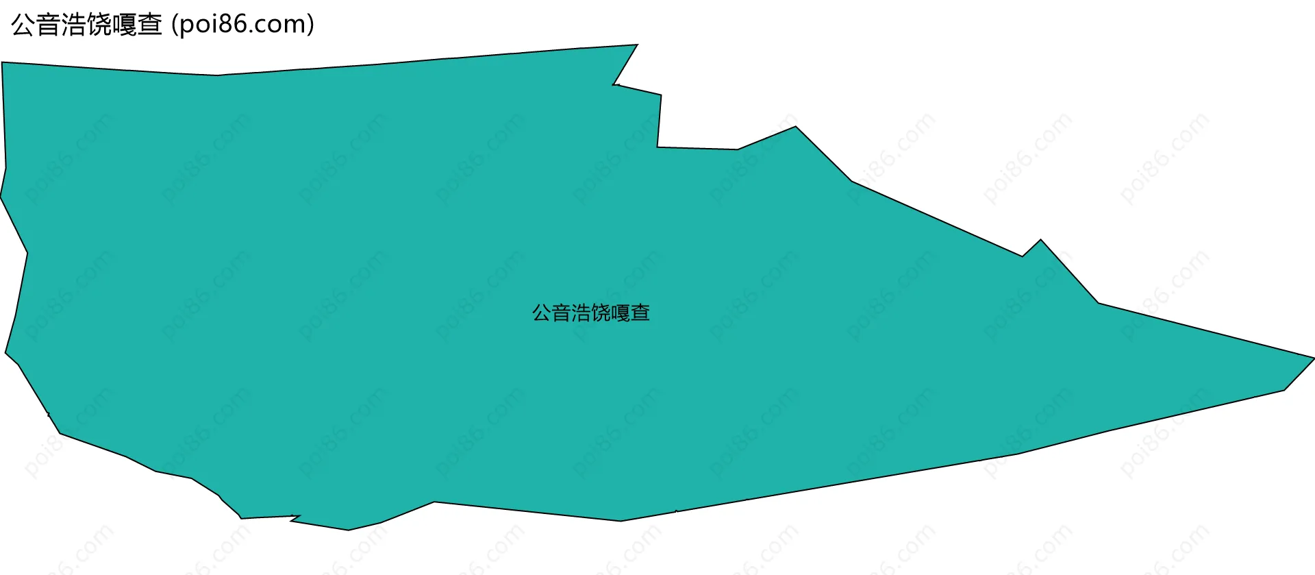 公音浩饶嘎查边界地图