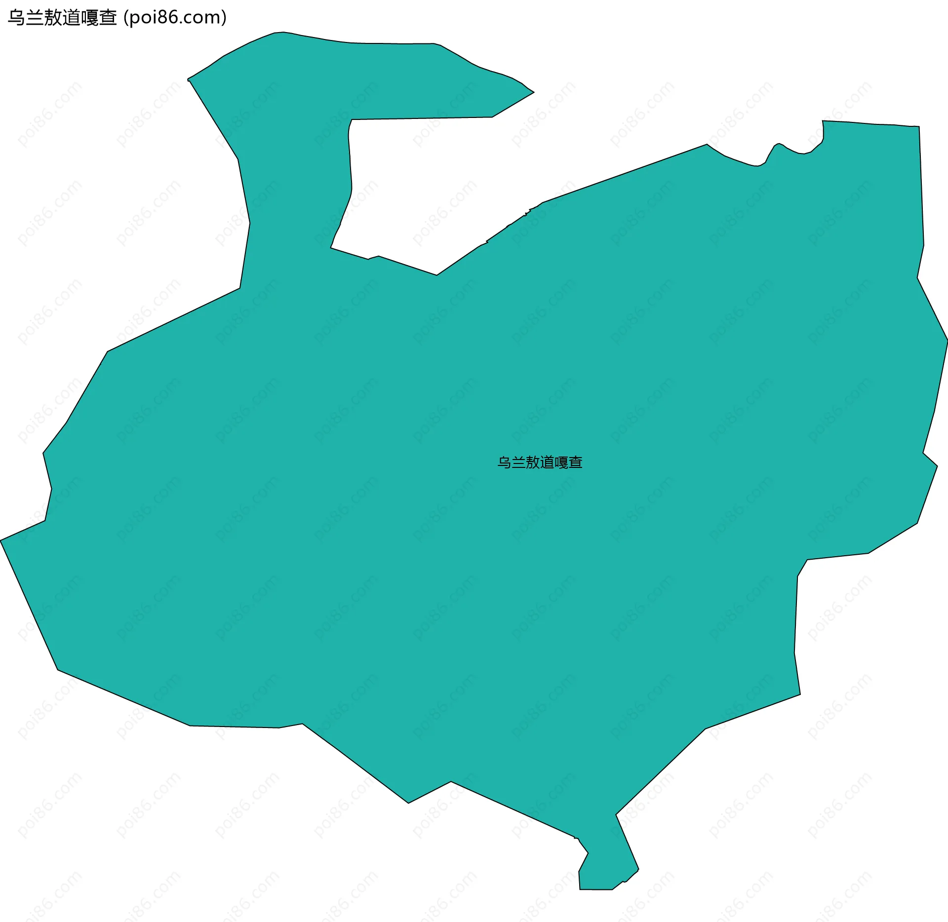 乌兰敖道嘎查边界地图