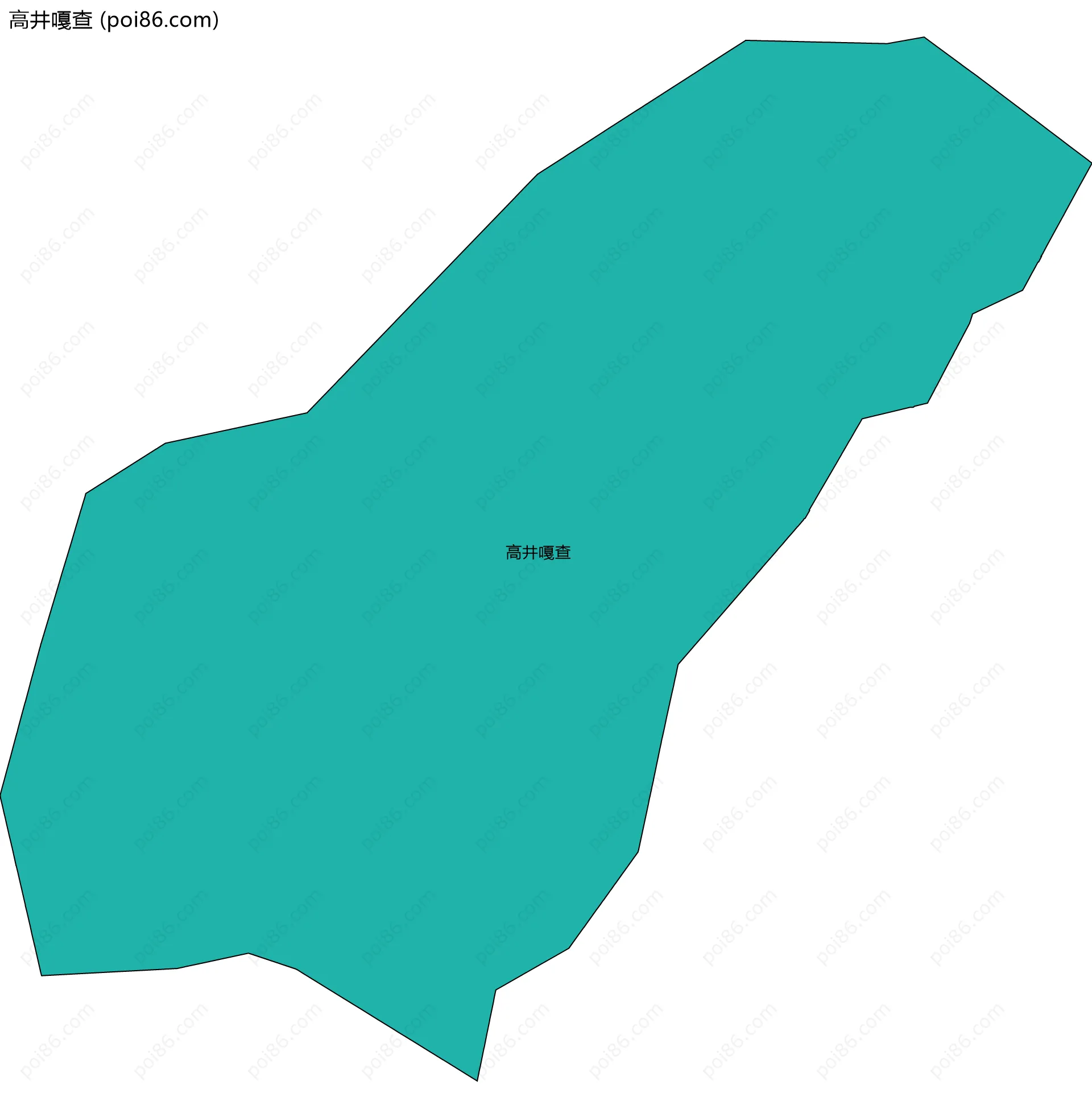高井嘎查边界地图