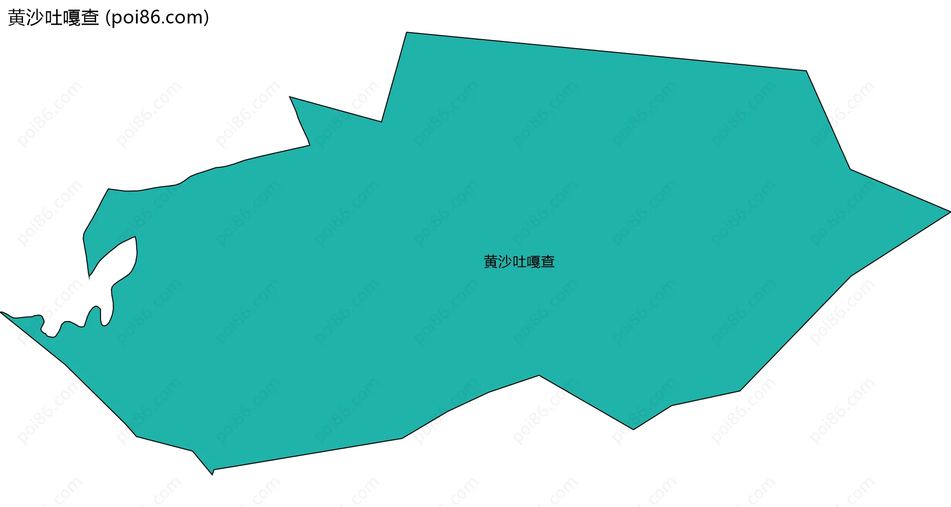 黄沙吐嘎查边界地图