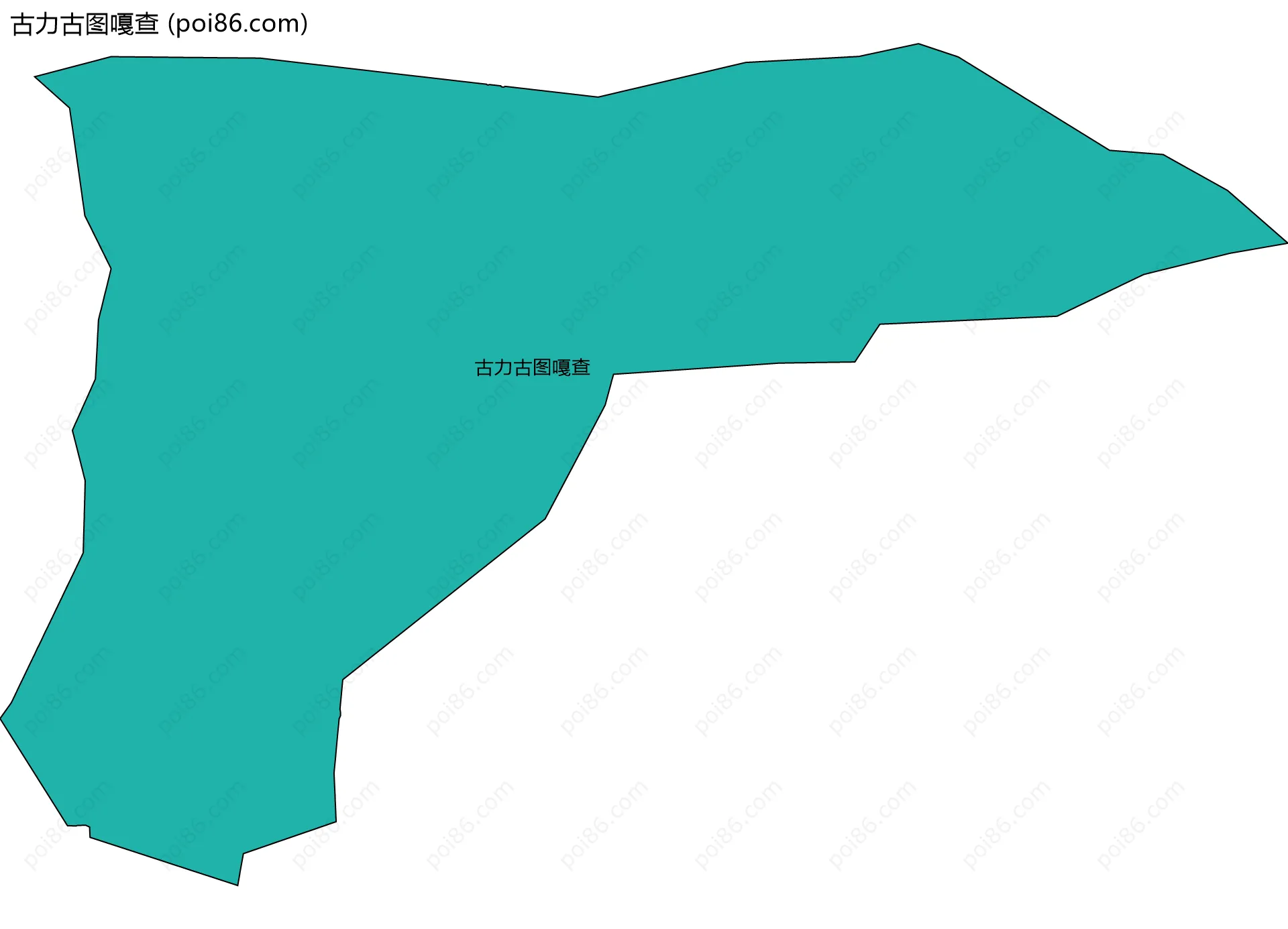 古力古图嘎查边界地图