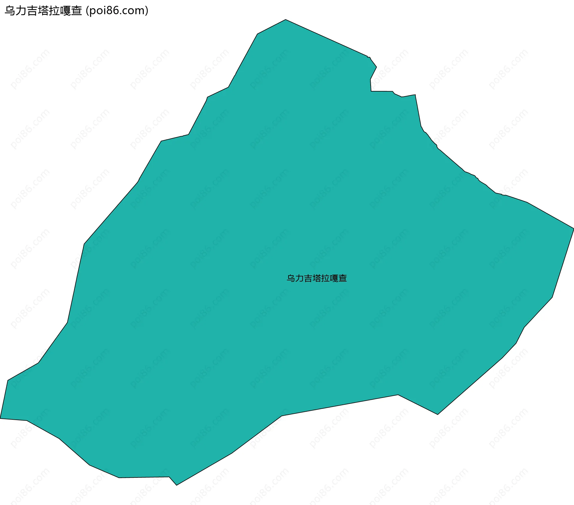 乌力吉塔拉嘎查边界地图