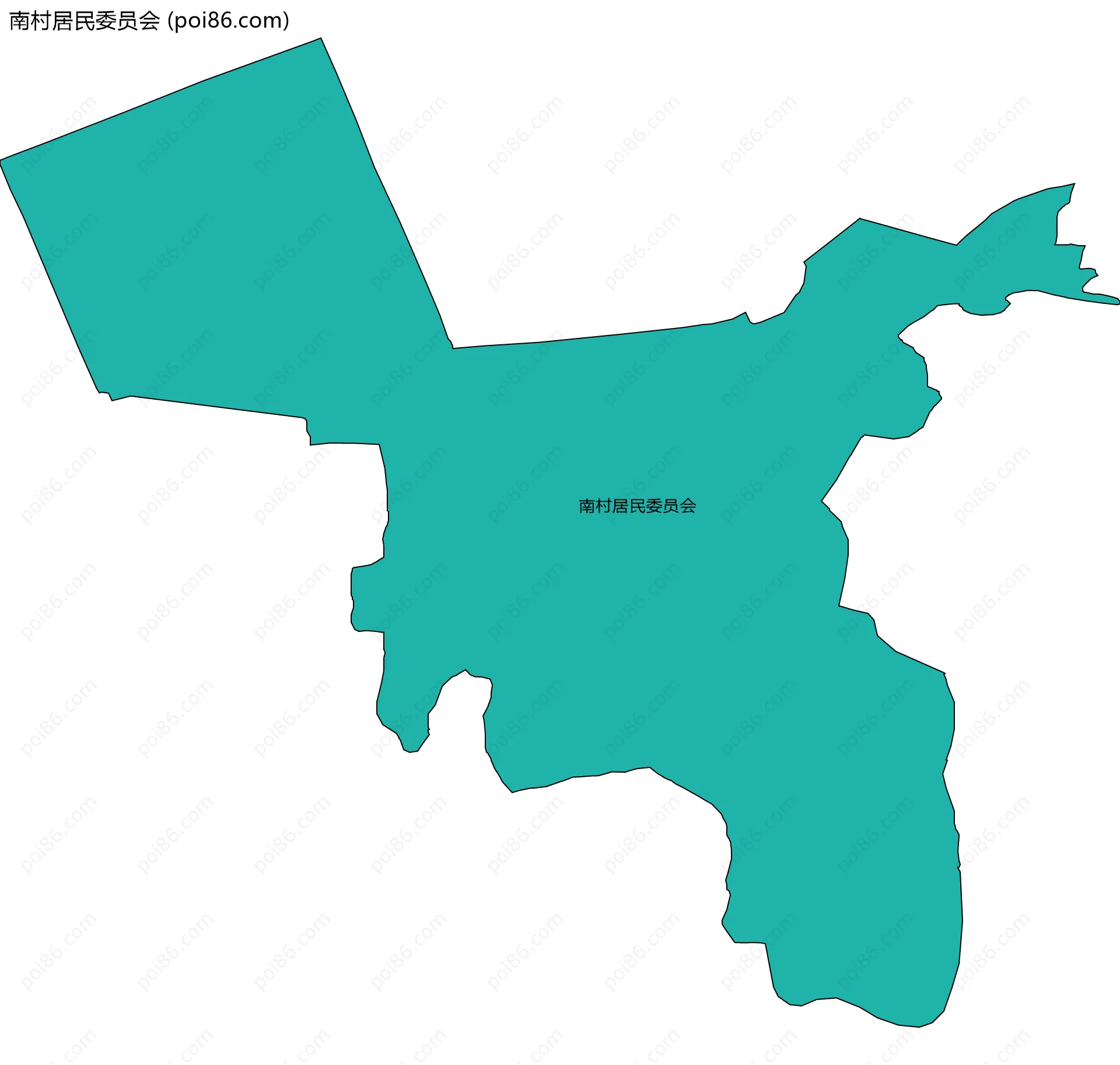 南村居民委员会边界地图