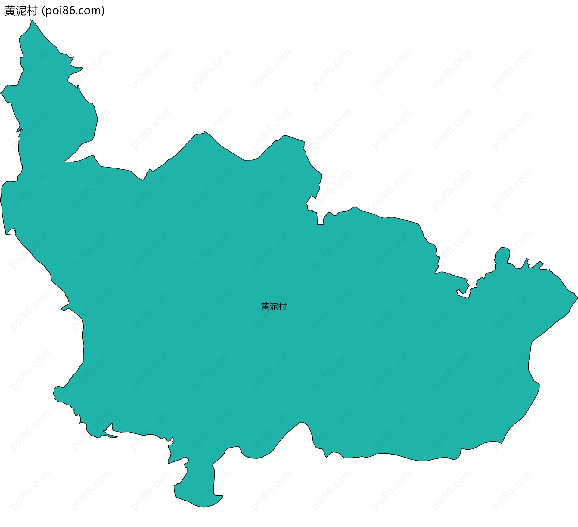 黄泥村边界地图