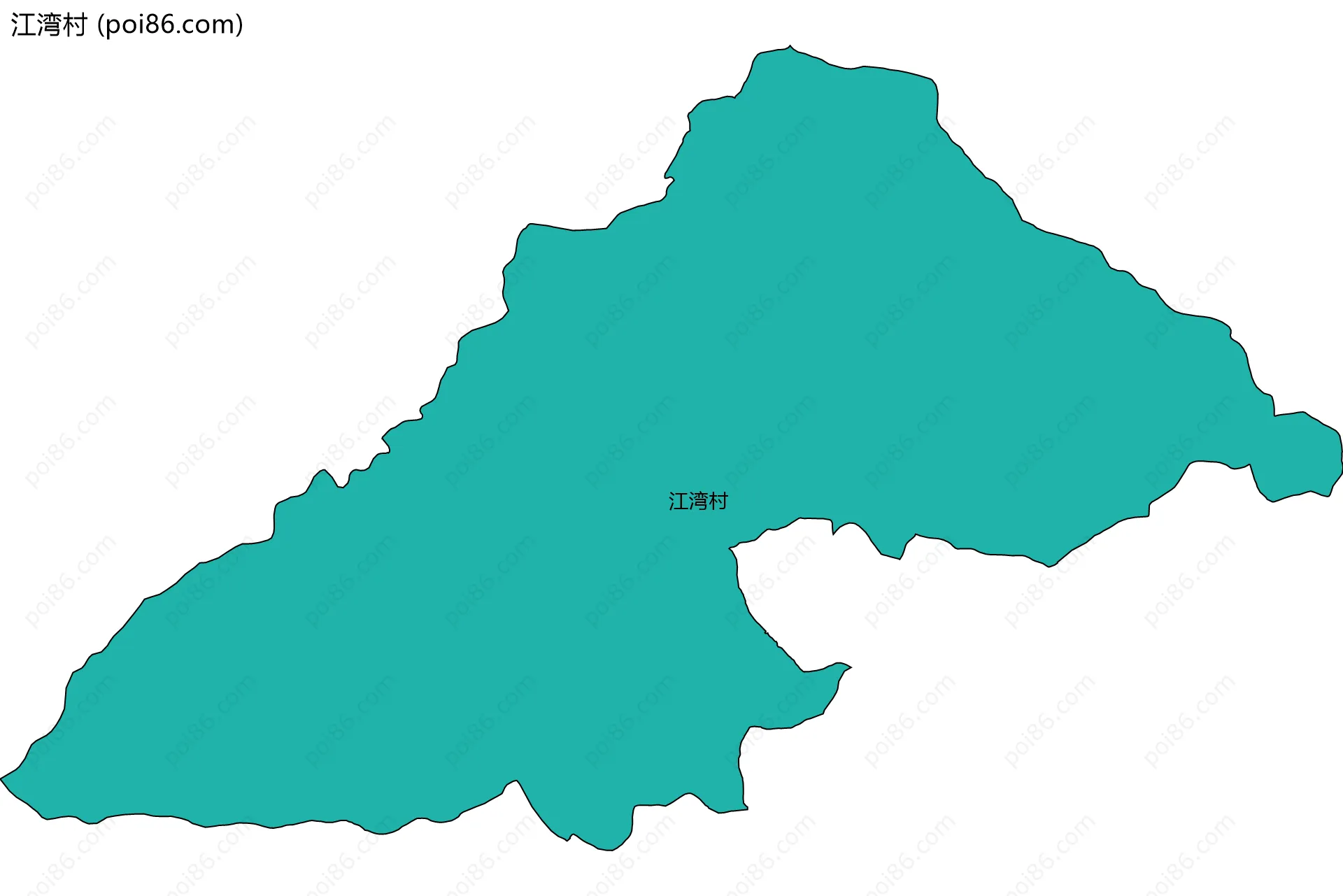 江湾村边界地图