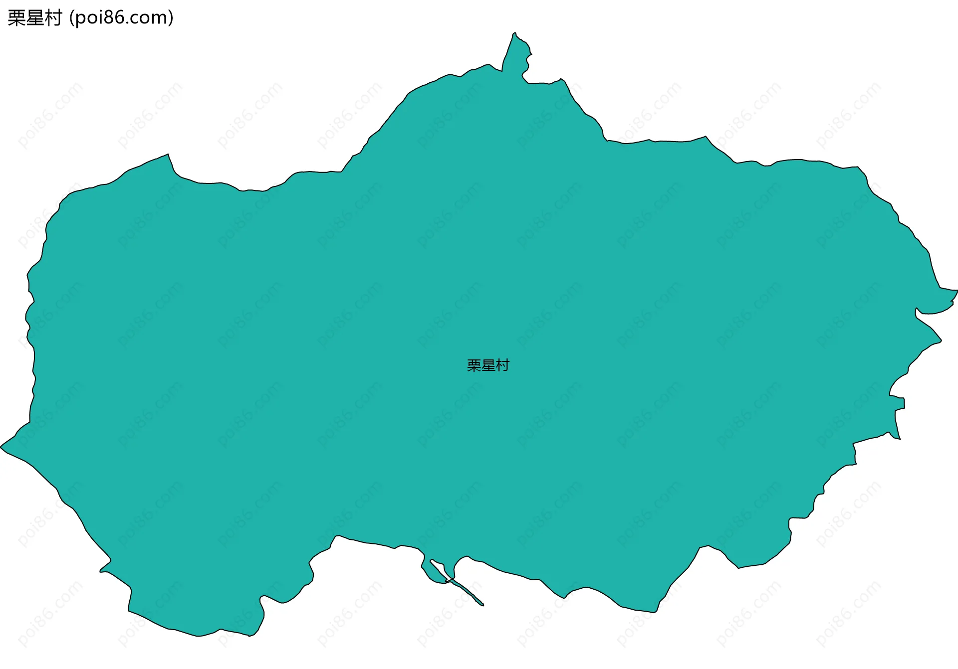 栗星村边界地图