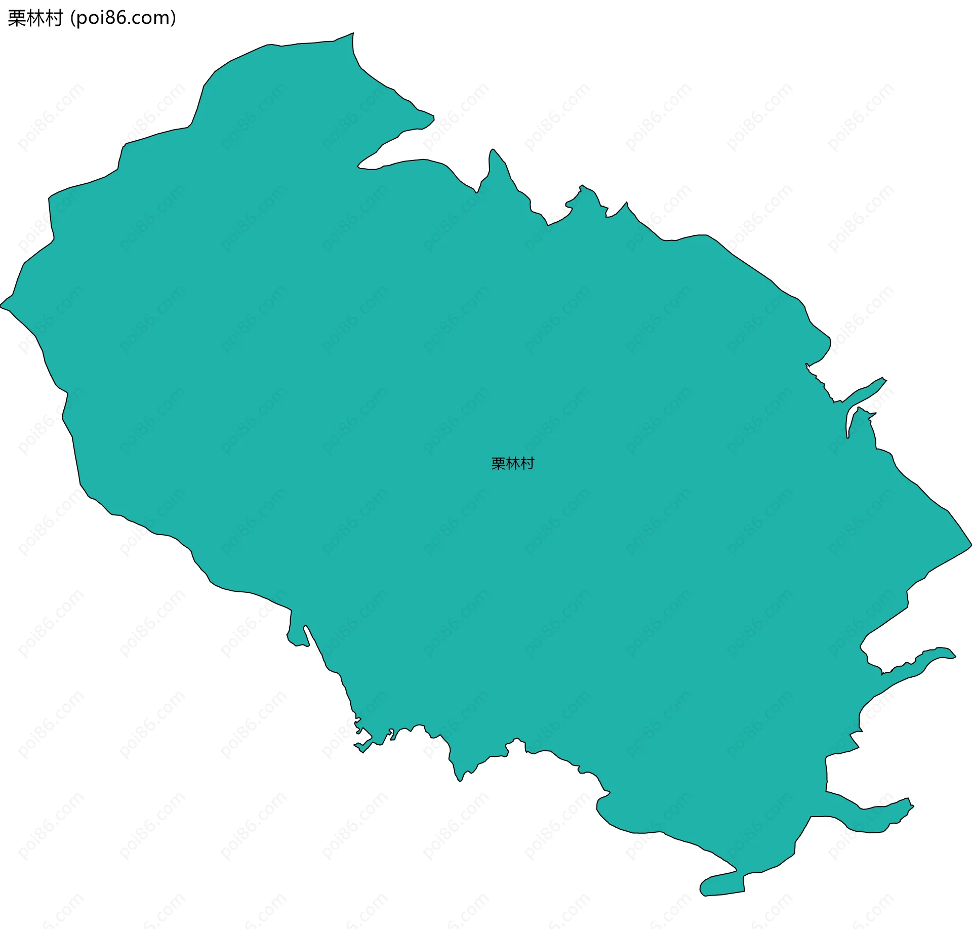 栗林村边界地图