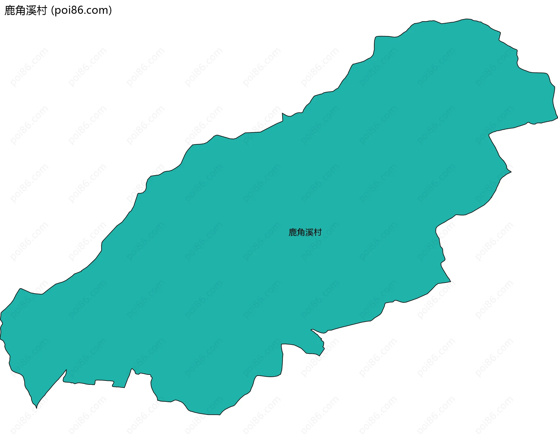 鹿角溪村边界地图