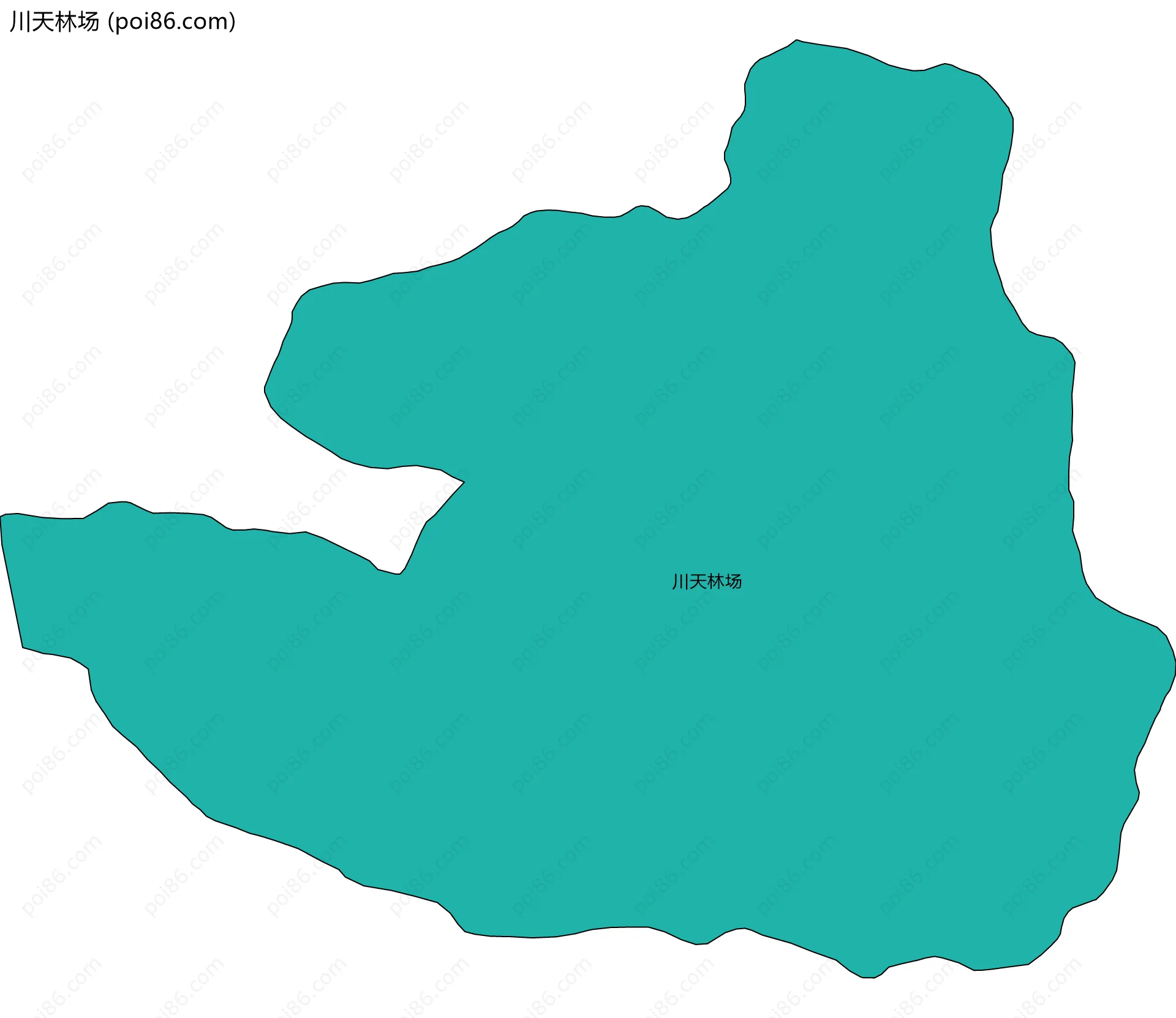 川天林场边界地图