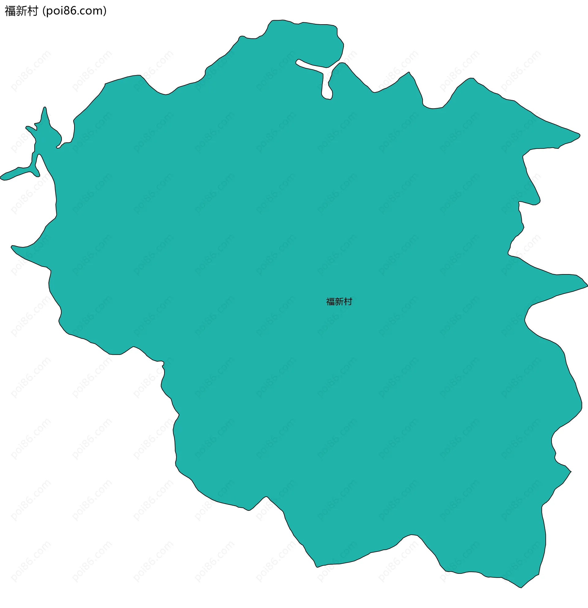 福新村边界地图