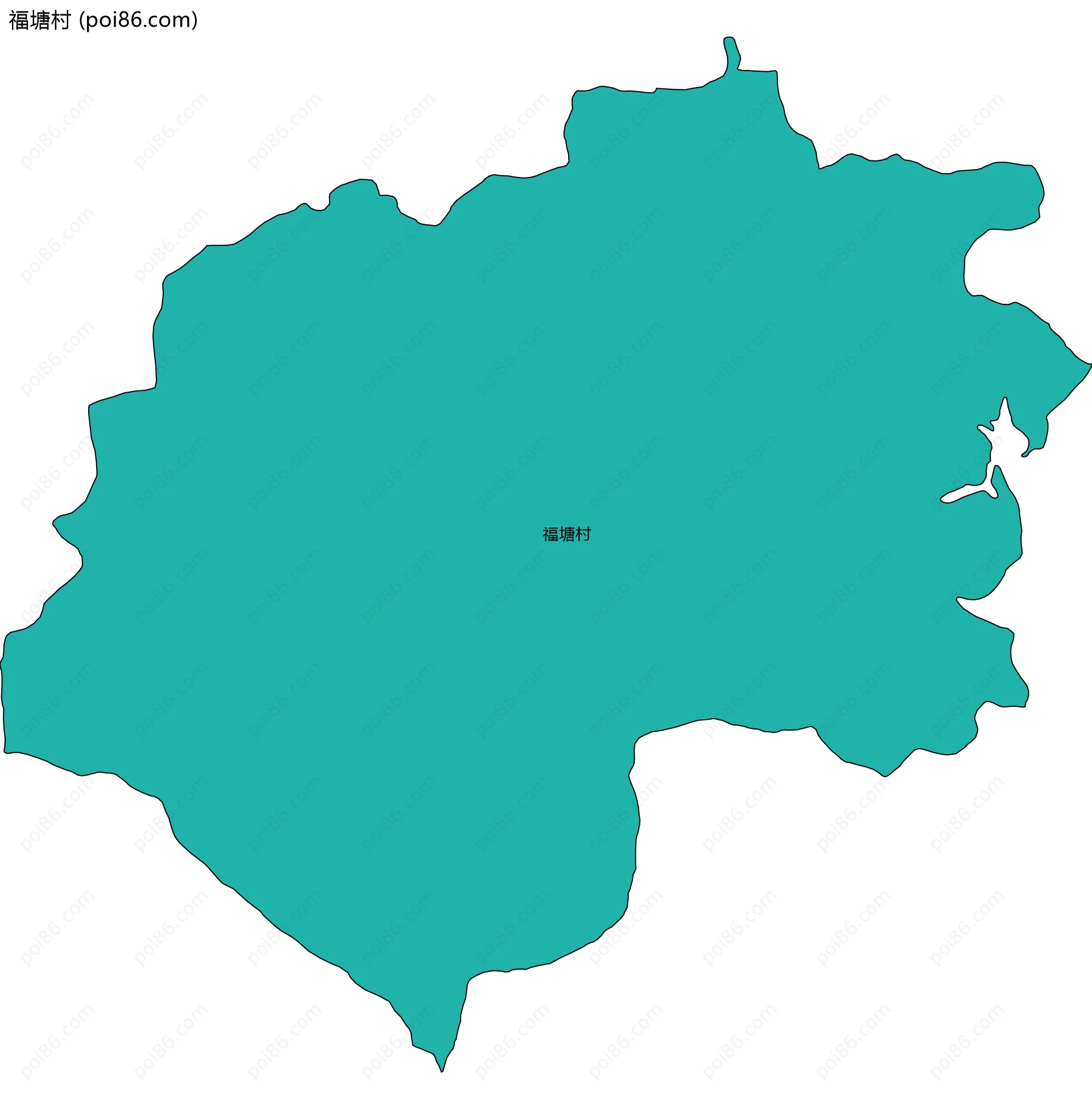 福塘村边界地图