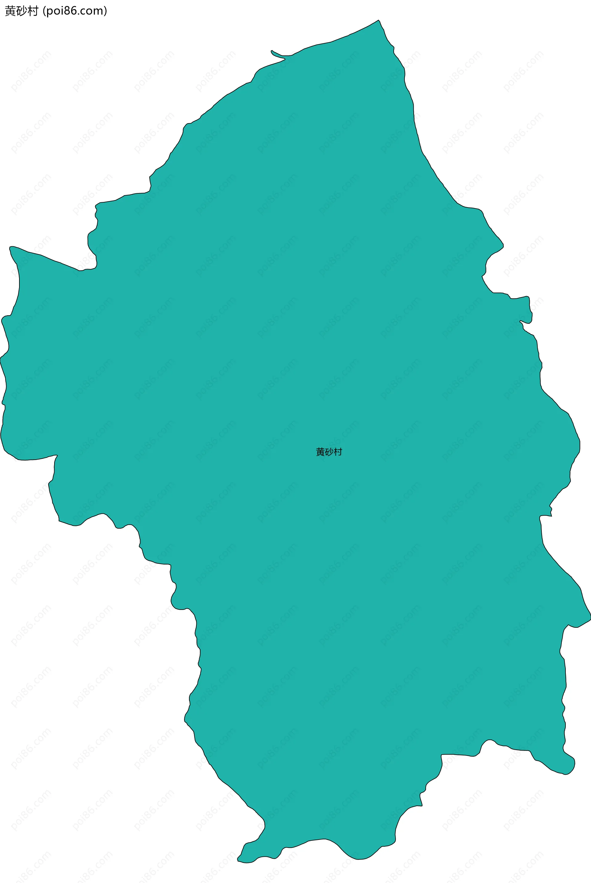 黄砂村边界地图