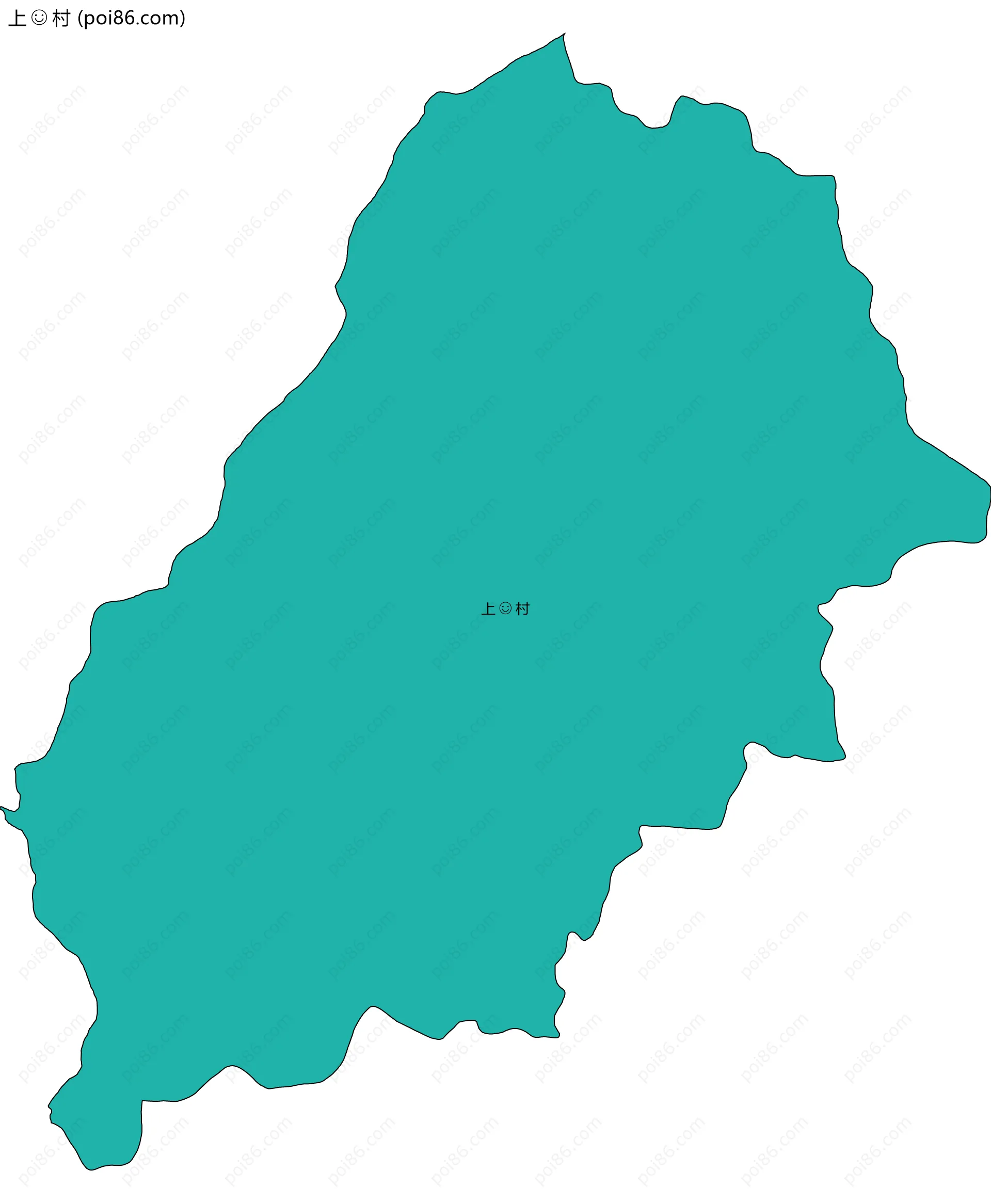 上村边界地图