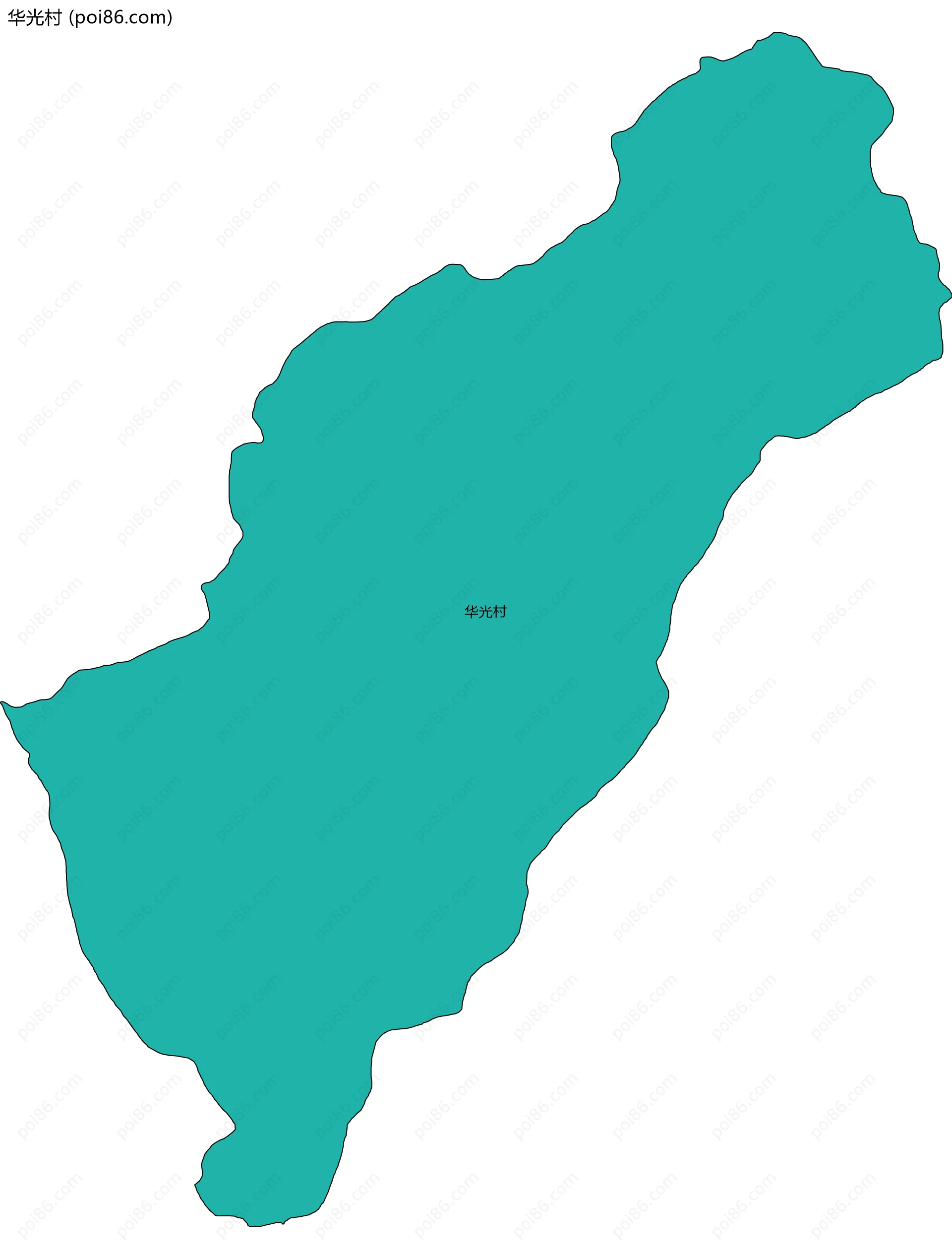 华光村边界地图