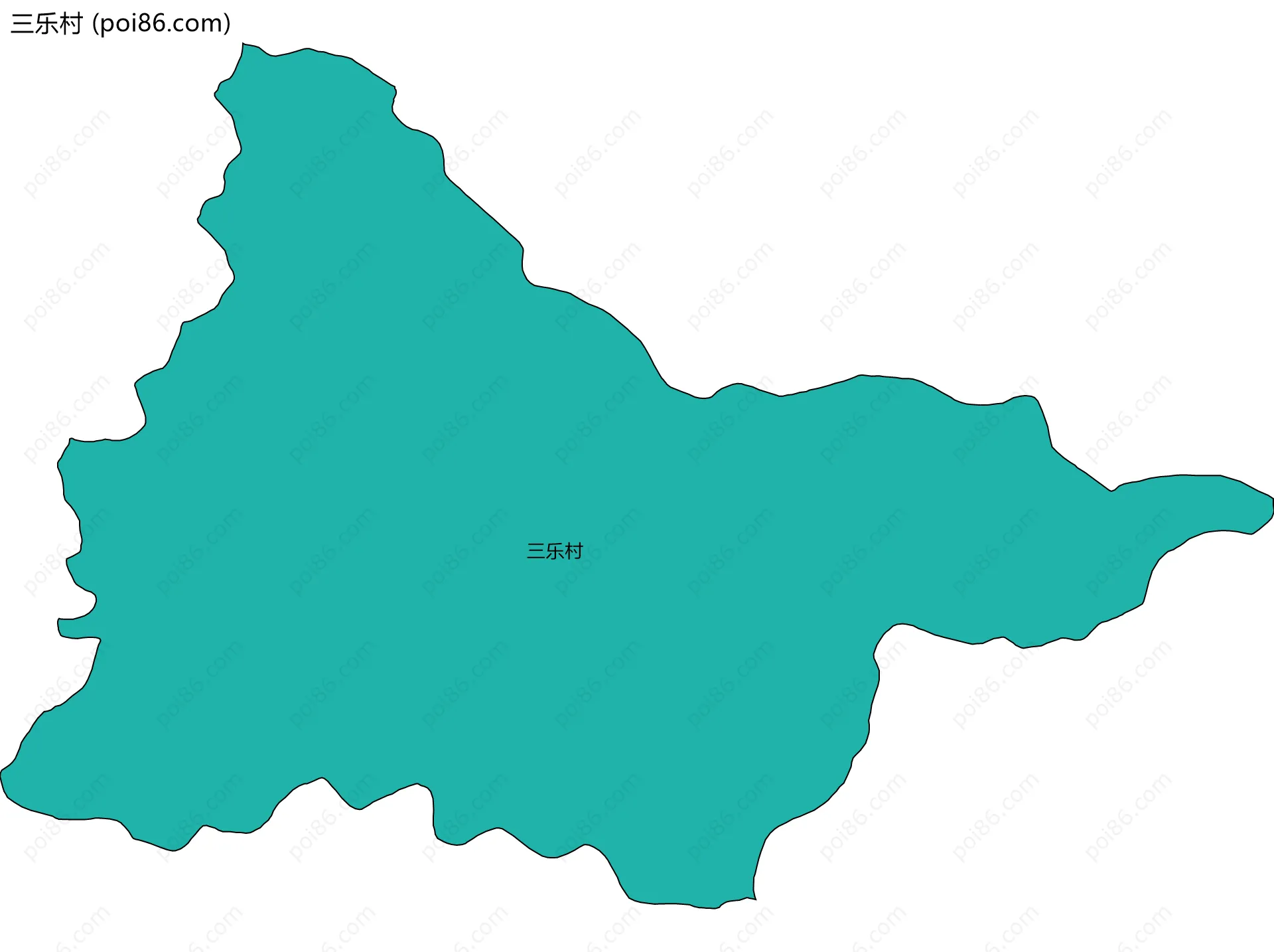 三乐村边界地图