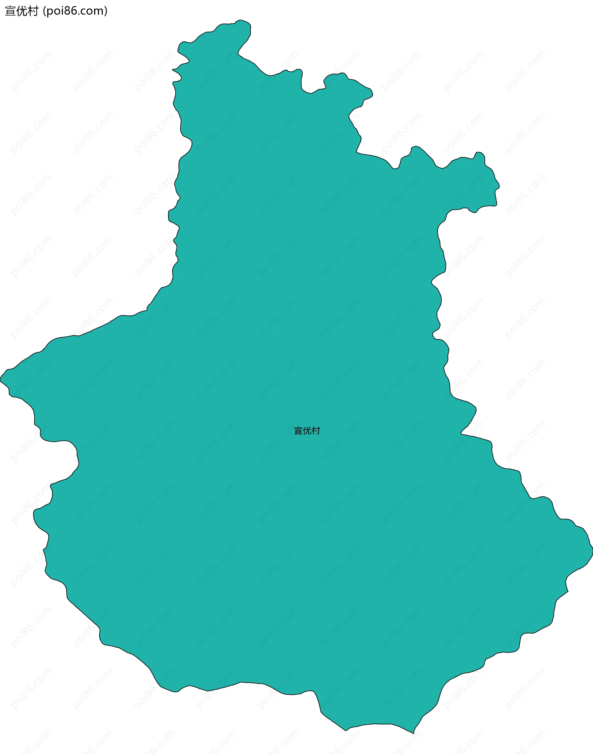 宣优村边界地图