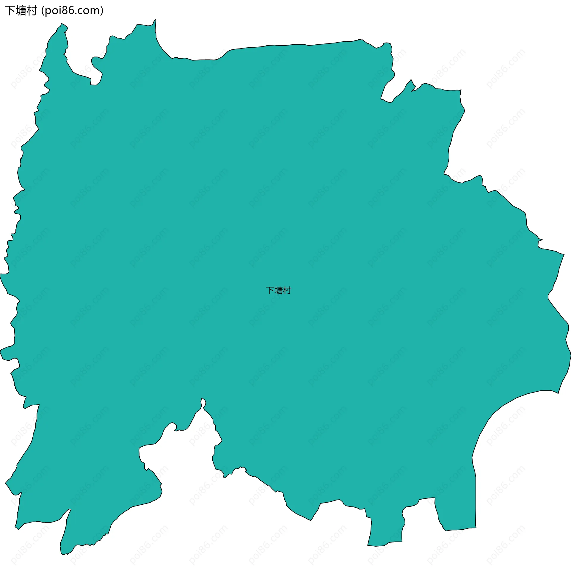 下塘村边界地图