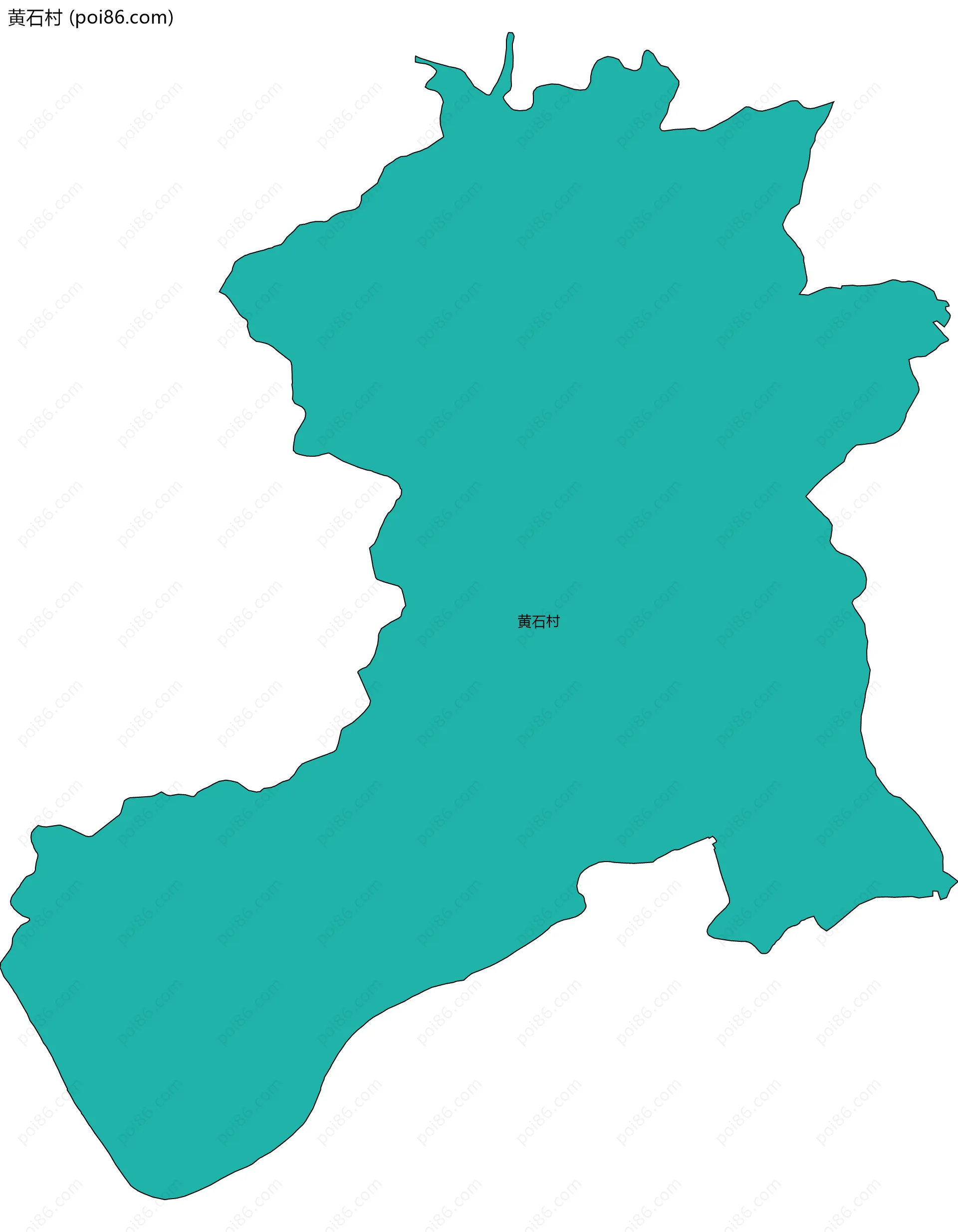 黄石村边界地图