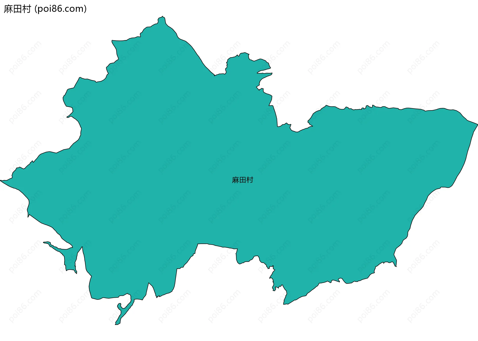 麻田村边界地图