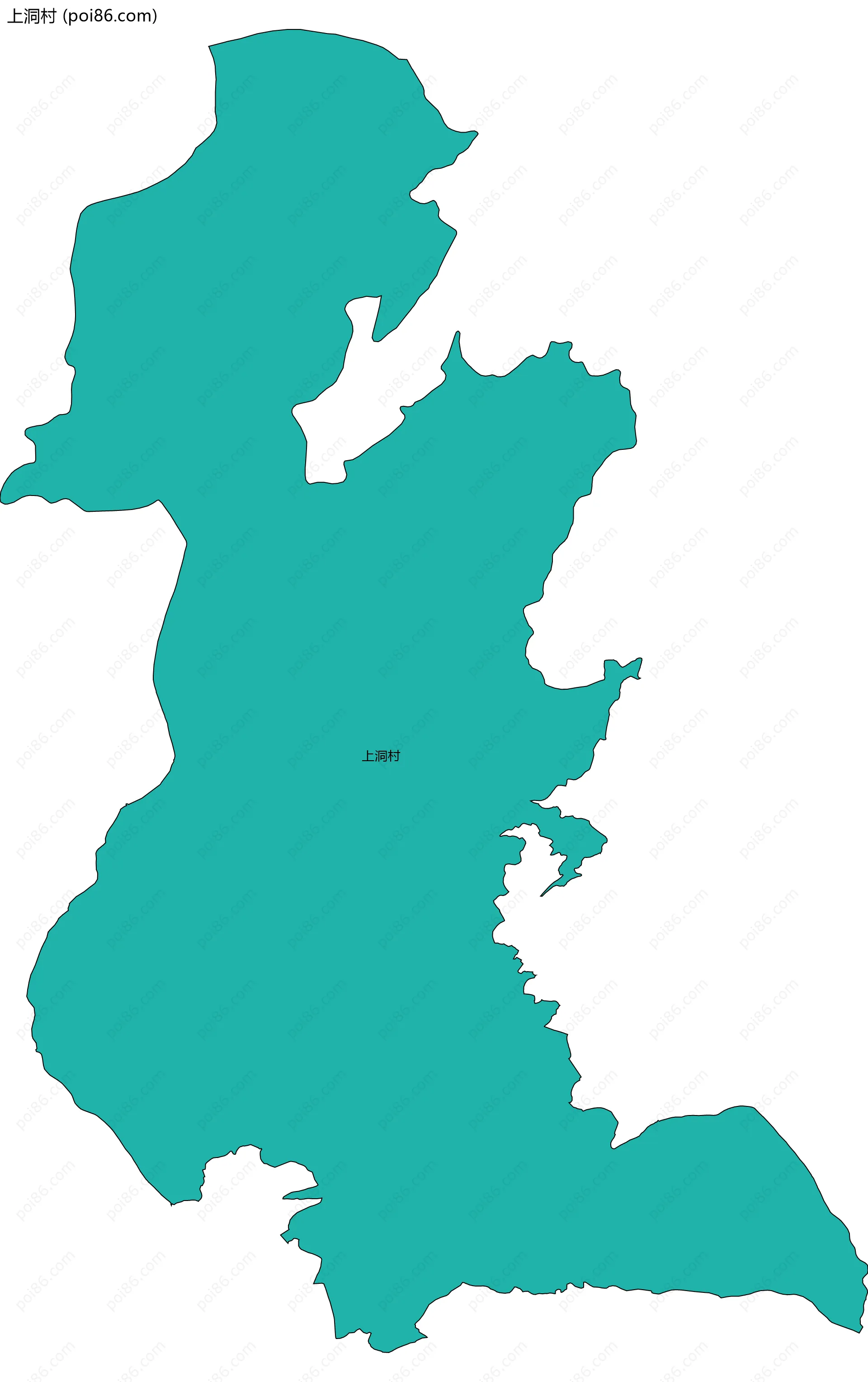 上洞村边界地图