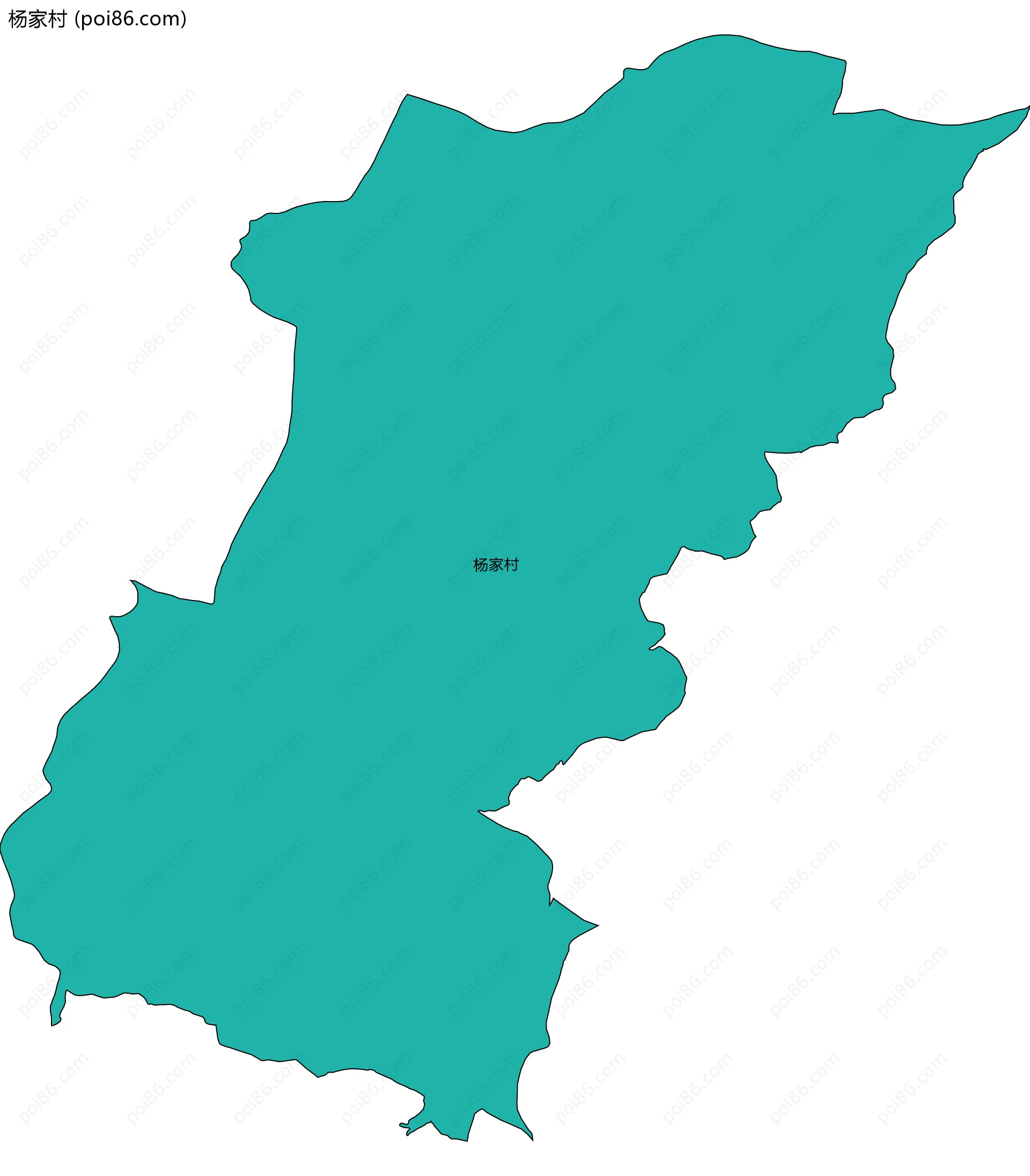 杨家村边界地图