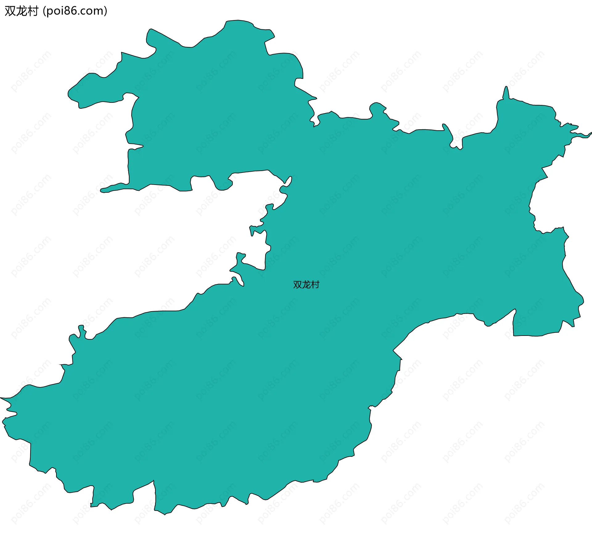 双龙村边界地图