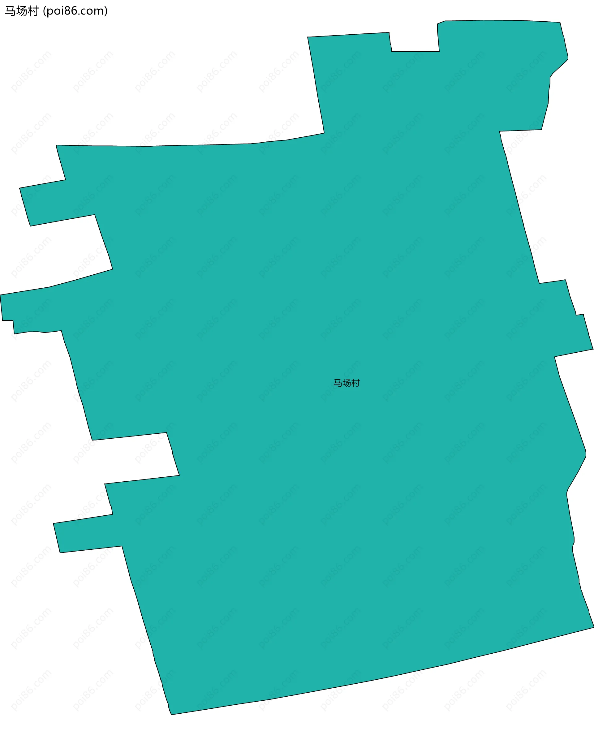 马场村边界地图