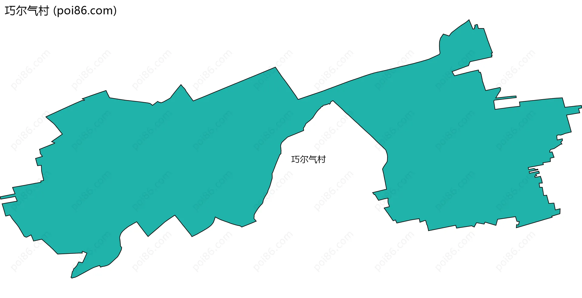 巧尔气村边界地图