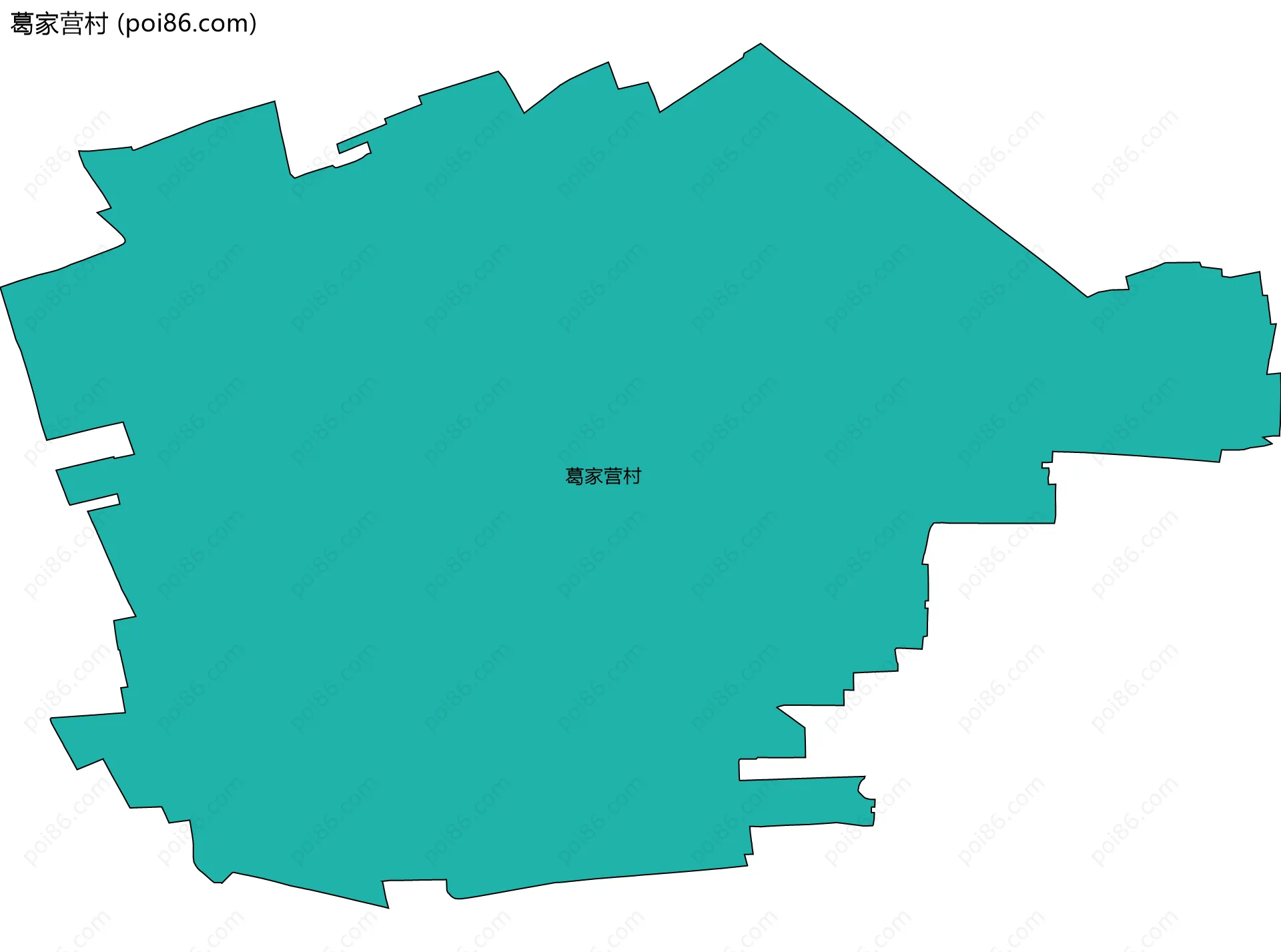 葛家营村边界地图