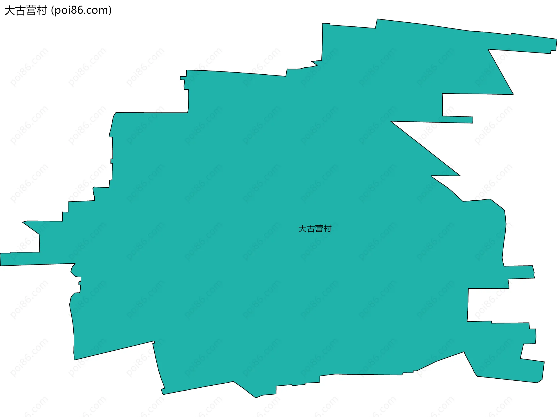 大古营村边界地图