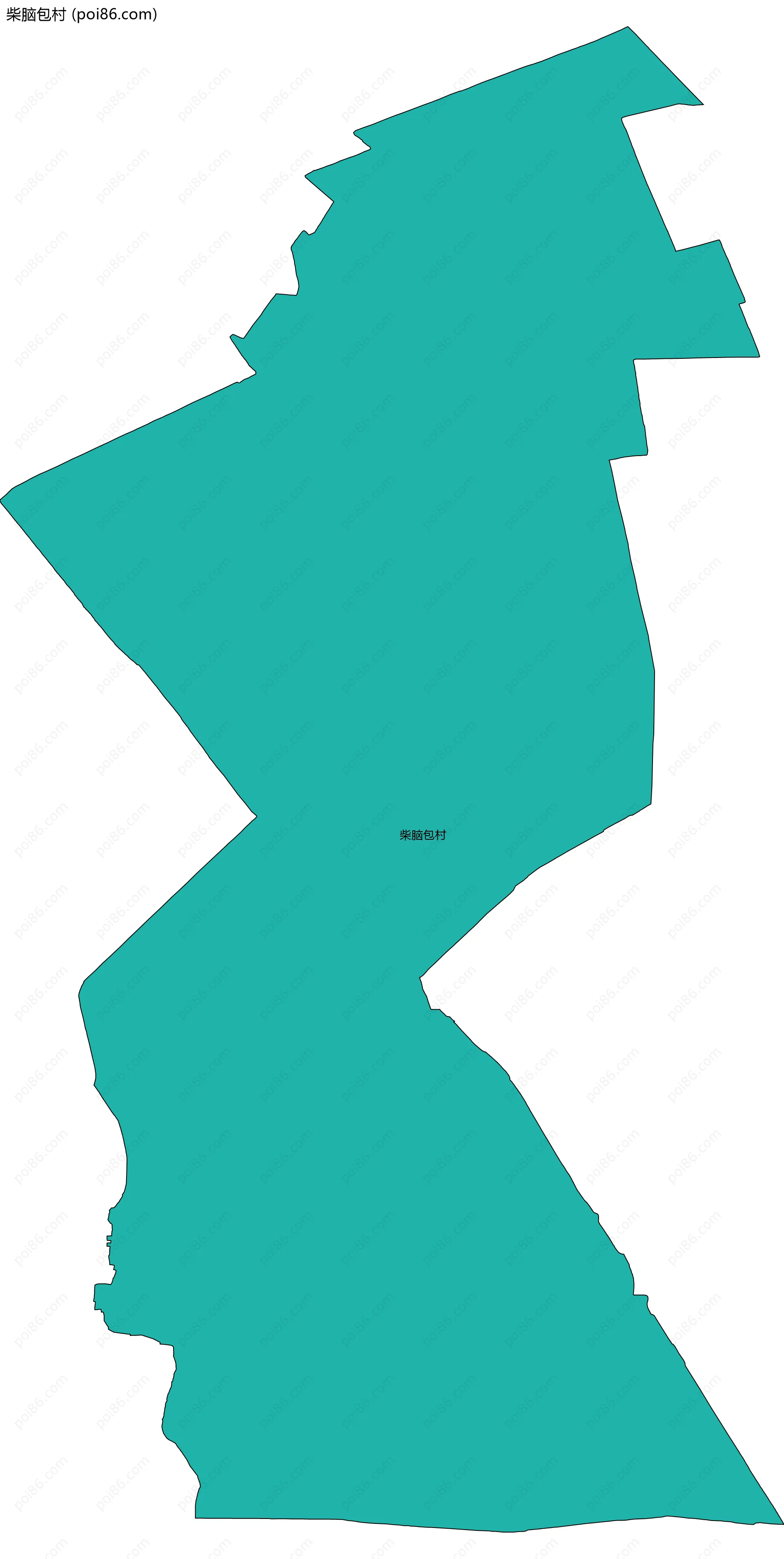 柴脑包村边界地图