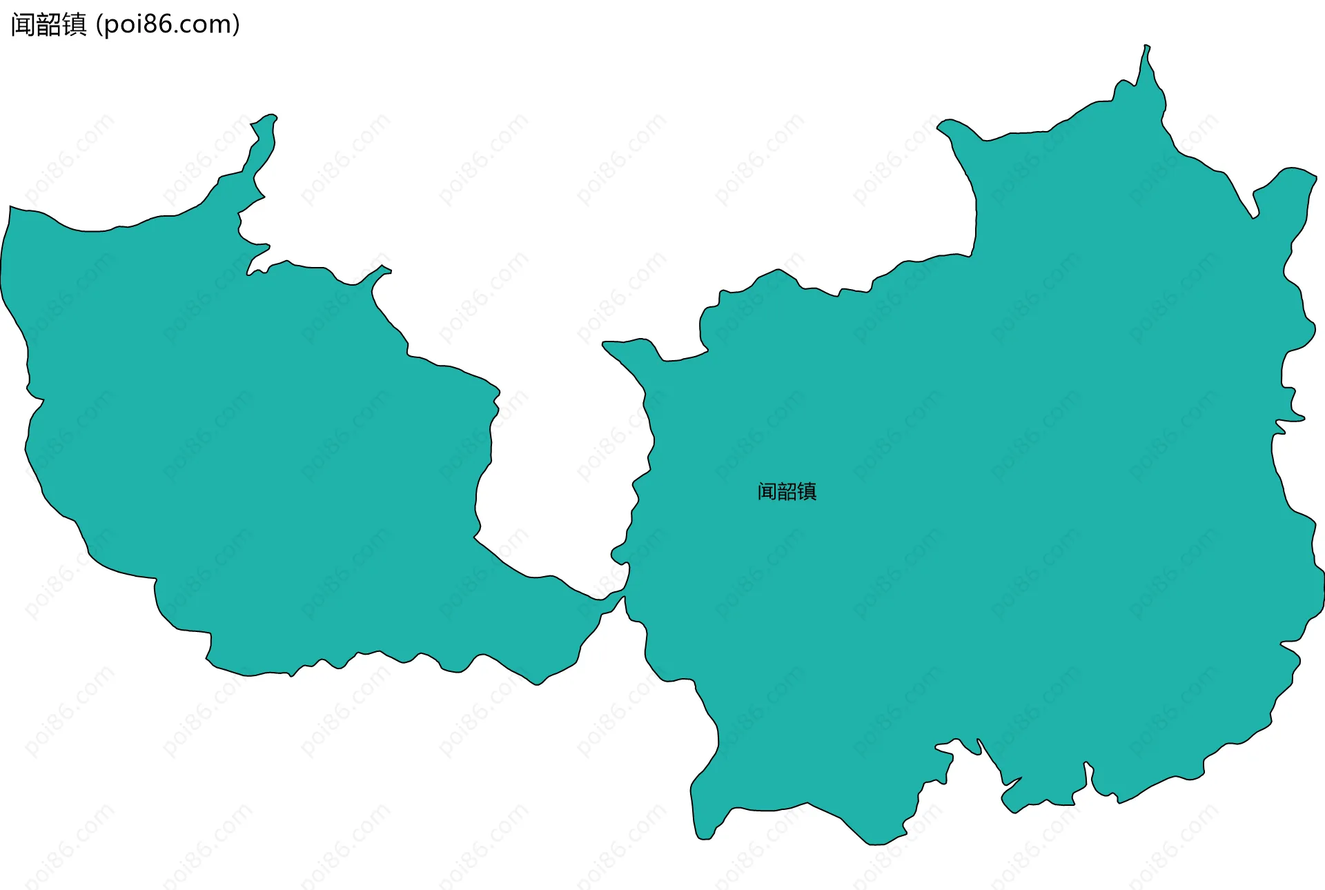闻韶镇边界地图