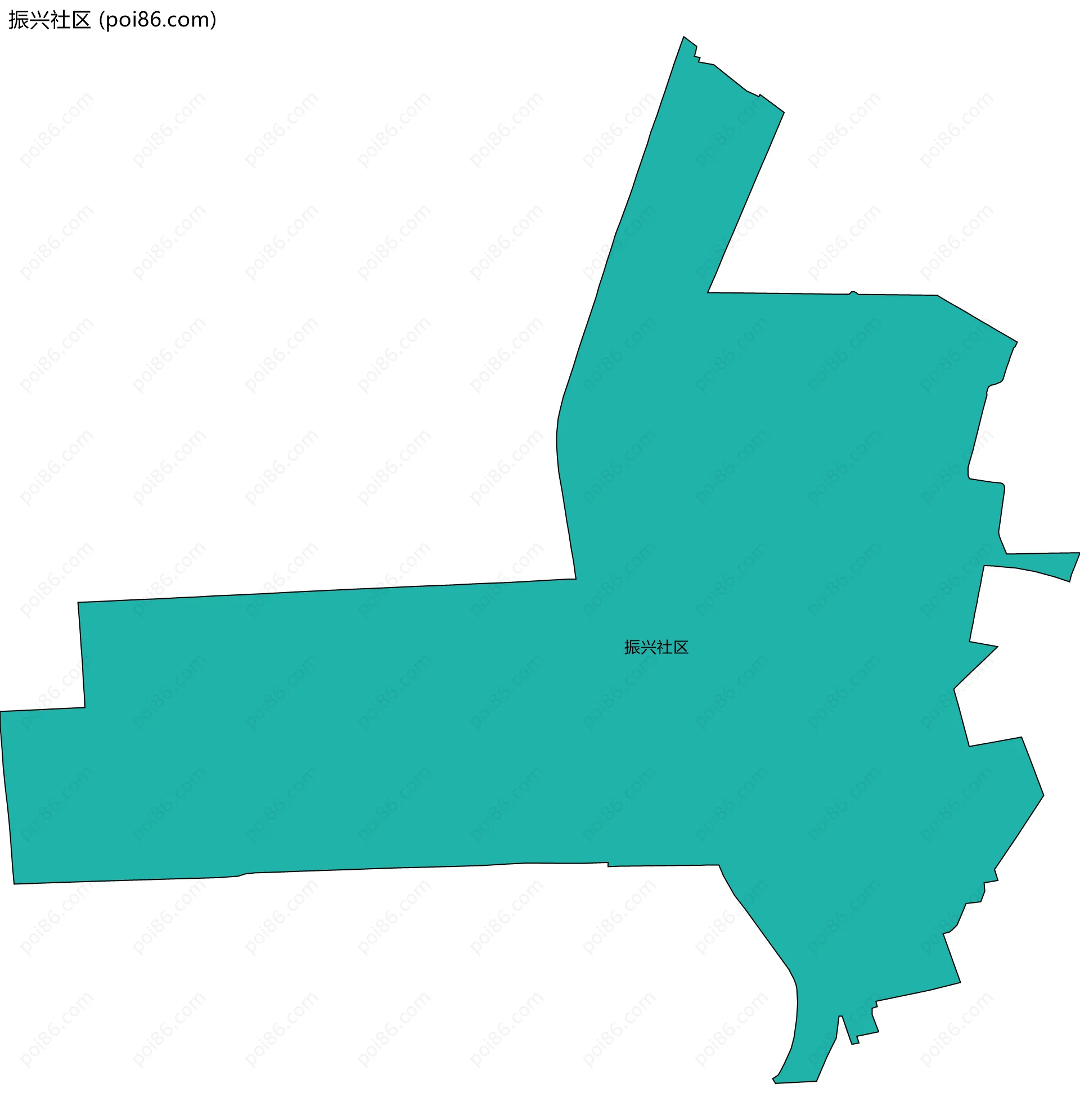 振兴社区边界地图