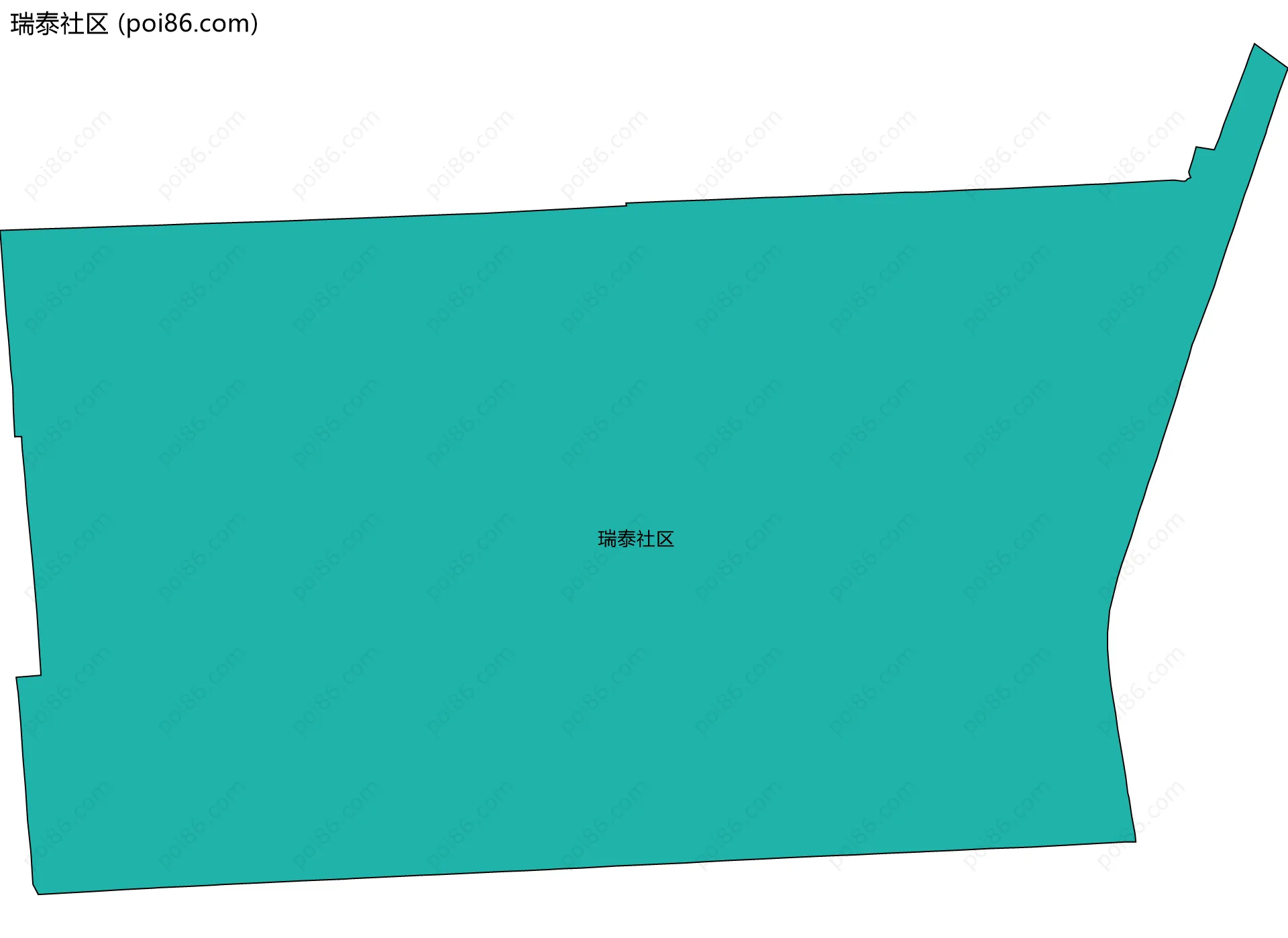 瑞泰社区边界地图