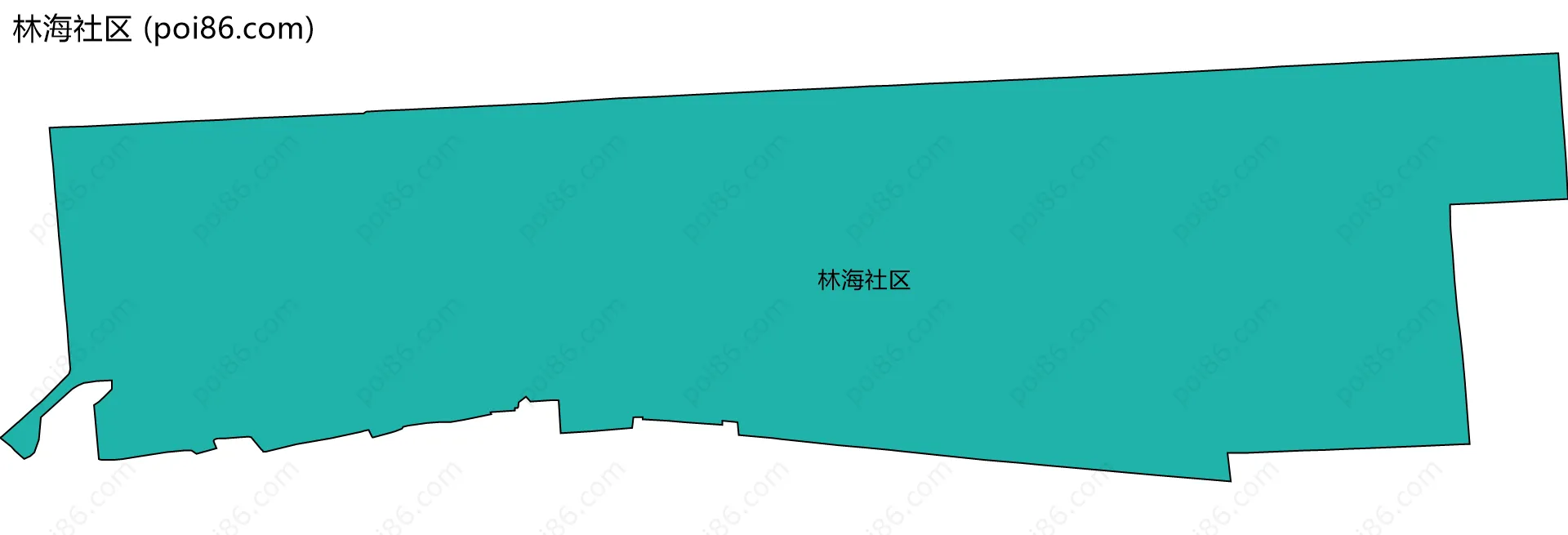 林海社区边界地图