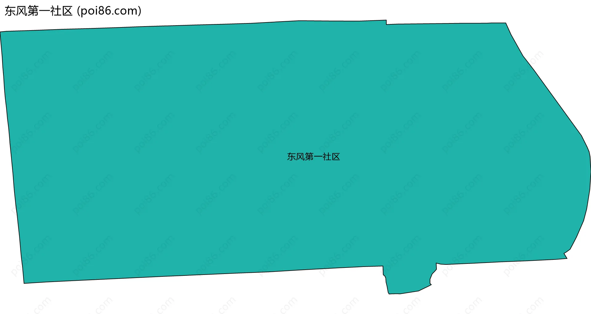 东风第一社区边界地图
