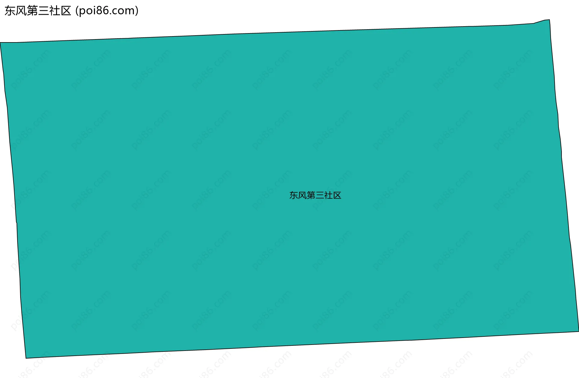 东风第三社区边界地图