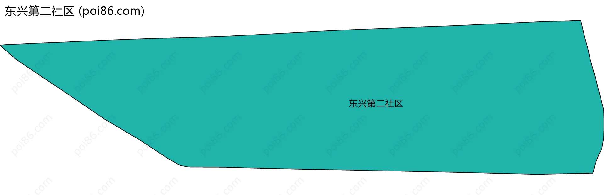 东兴第二社区边界地图